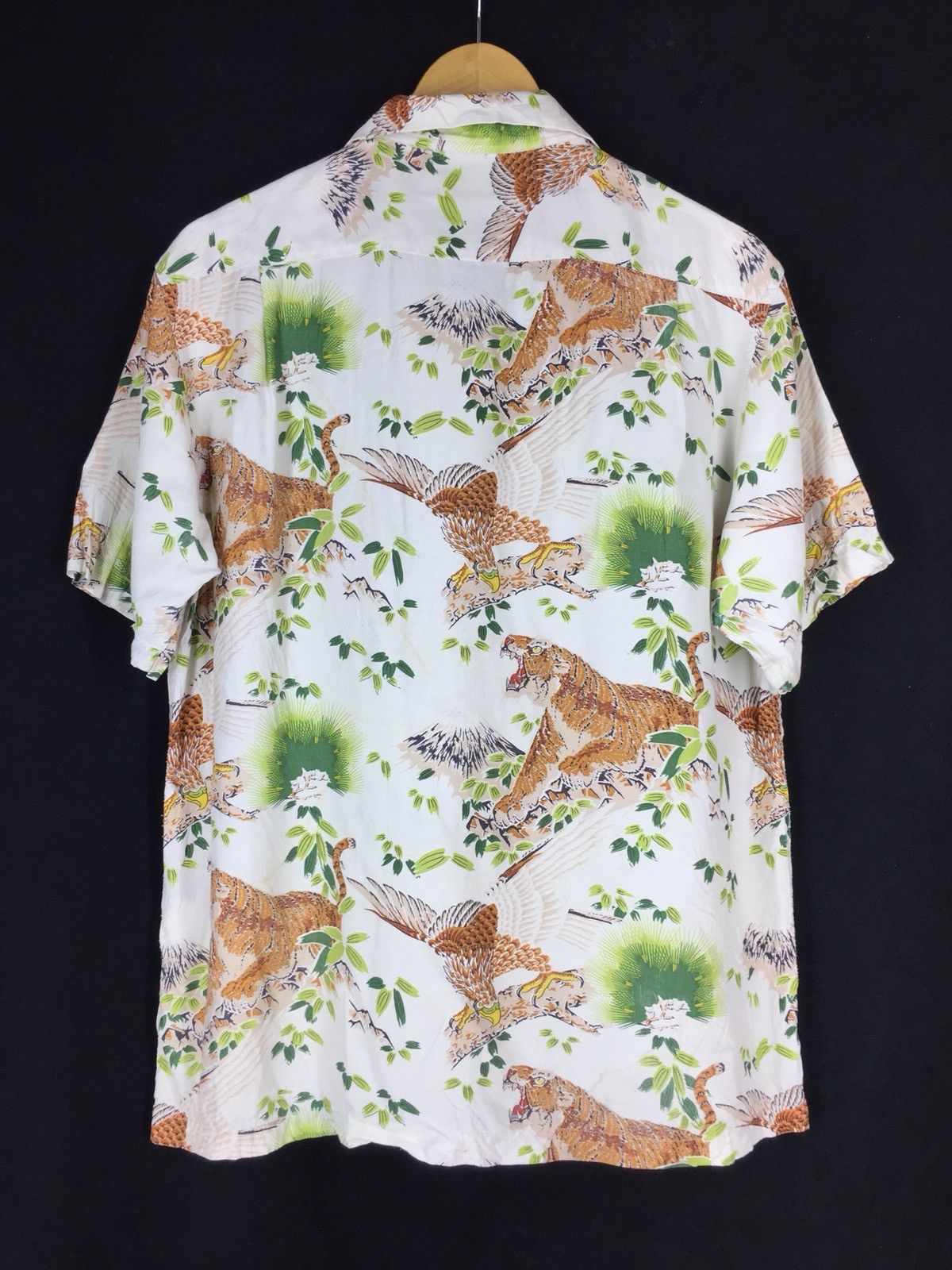 Japanese Brand × Toyo Enterprises VINTAGE JAPANESE TIGER MOTIF SUKAJAN CAMP COLLAR Size US L / EU 52-54 / 3 - 3 Thumbnail