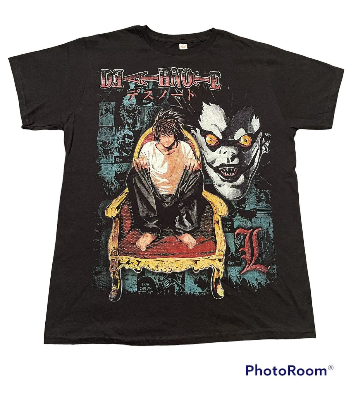 Japanese Brand Death Note Shirt XL Cartoon Network Light Shinigami RYUK ...