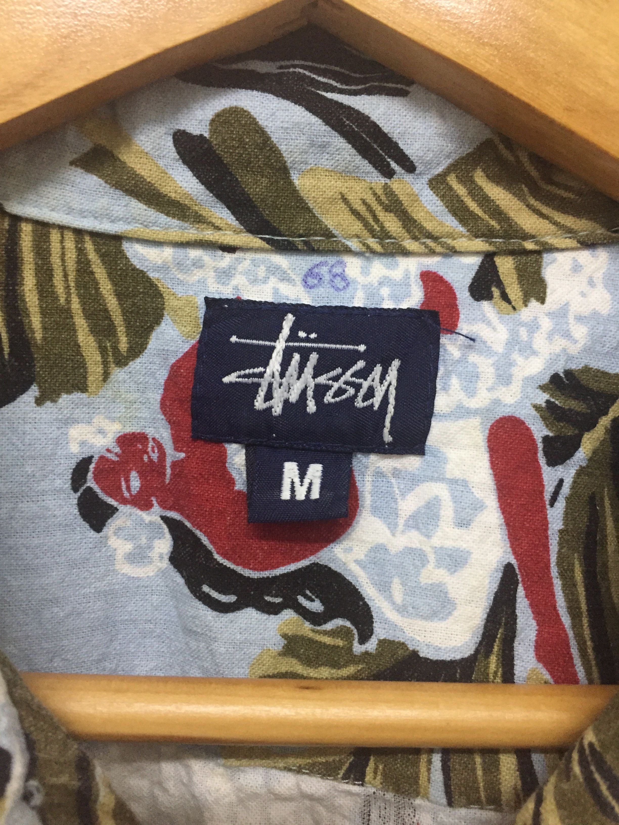 Stussy 2000s STUSSY Double pocket Hula girl Hawaiian shirt Size US M / EU 48-50 / 2 - 8 Thumbnail