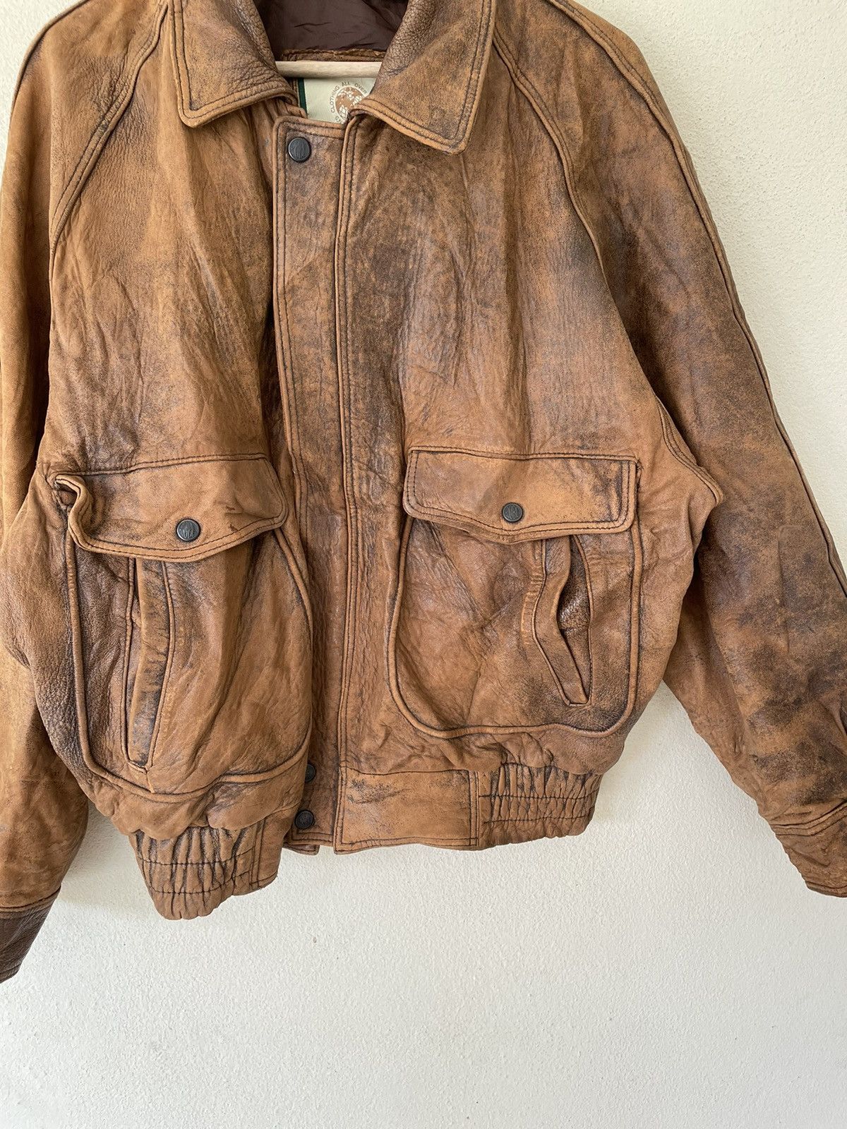 Genuine Leather × Vintage MEN’S ROBO FLYING JACKET MEN Size US M / EU 48-50 / 2 - 7 Thumbnail
