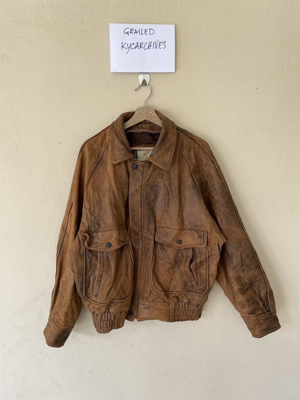 Genuine Leather × Vintage MEN’S ROBO FLYING JACKET MEN Size US M / EU 48-50 / 2 - 1 Thumbnail