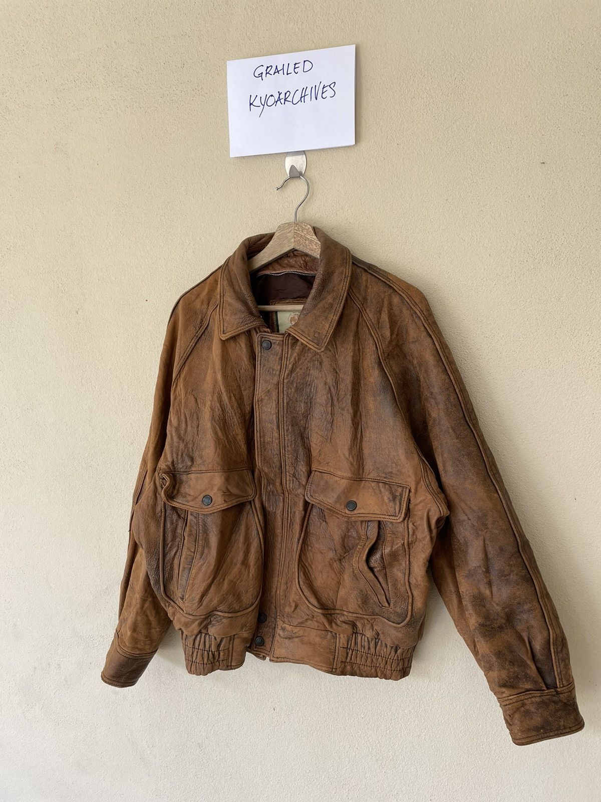 Genuine Leather × Vintage MEN’S ROBO FLYING JACKET MEN Size US M / EU 48-50 / 2 - 2 Thumbnail