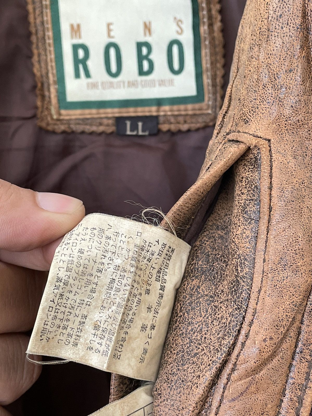Genuine Leather × Vintage MEN’S ROBO FLYING JACKET MEN Size US M / EU 48-50 / 2 - 14 Thumbnail