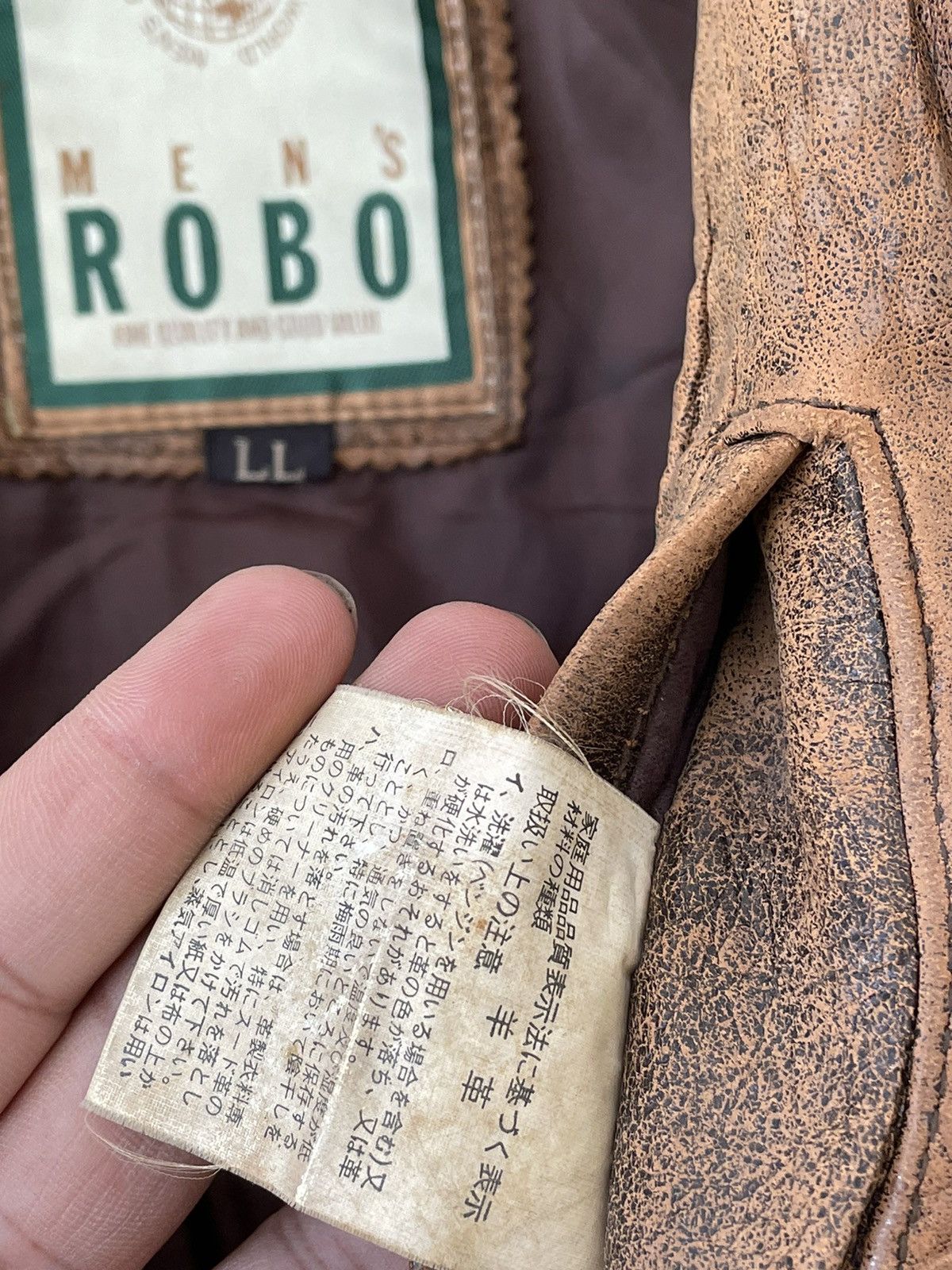 Genuine Leather × Vintage MEN’S ROBO FLYING JACKET MEN Size US M / EU 48-50 / 2 - 13 Thumbnail