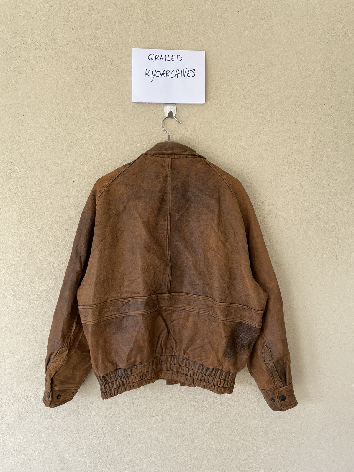 Genuine Leather × Vintage MEN’S ROBO FLYING JACKET MEN Size US M / EU 48-50 / 2 - 4 Thumbnail