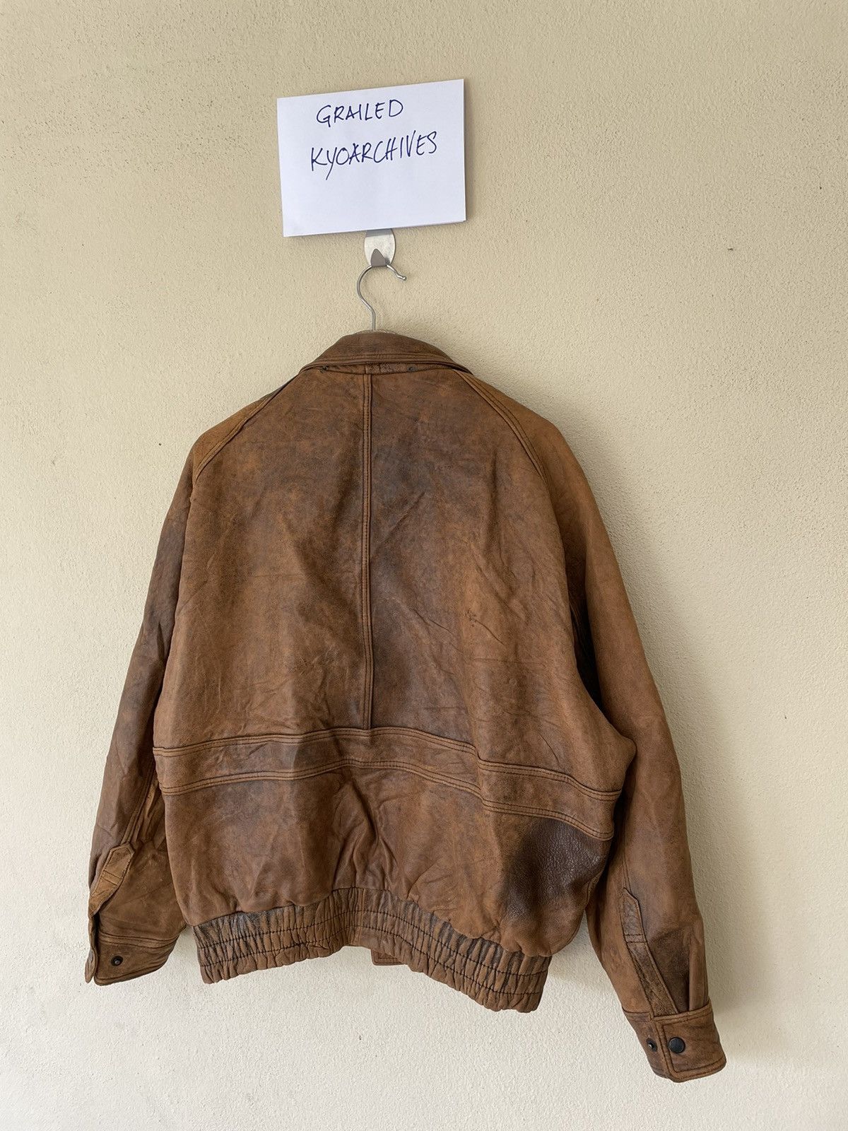 Genuine Leather × Vintage MEN’S ROBO FLYING JACKET MEN Size US M / EU 48-50 / 2 - 5 Thumbnail