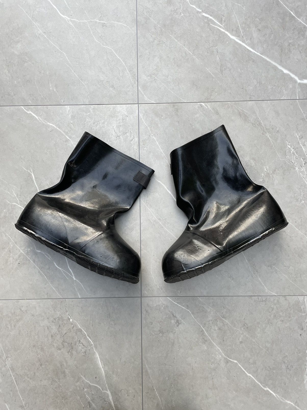 margiela scuffed combat boots