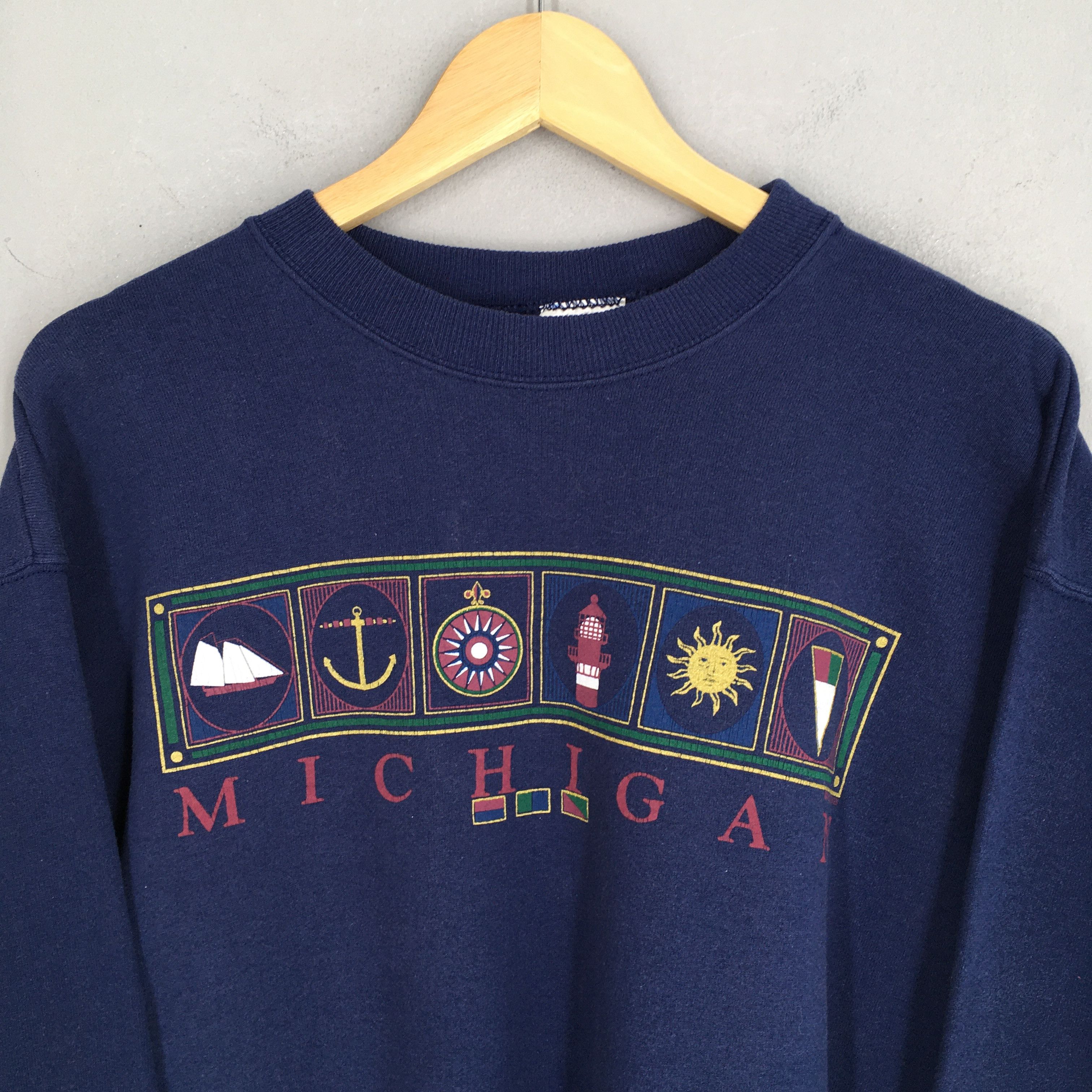 NCAA × Vintage Vintage Y2K Michigan State Blue Jumper Medium Size US M / EU 48-50 / 2 - 2 Thumbnail