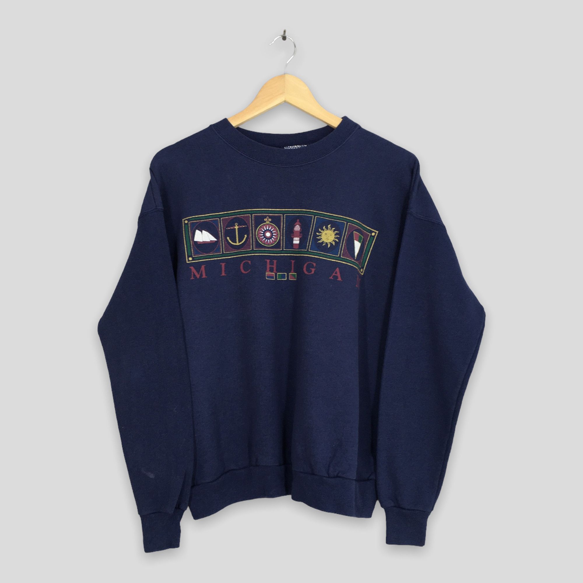 NCAA × Vintage Vintage Y2K Michigan State Blue Jumper Medium Size US M / EU 48-50 / 2 - 1 Thumbnail