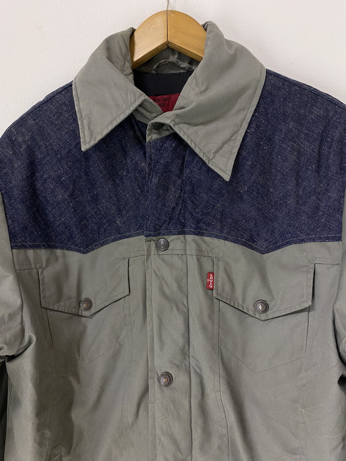 Levi's Vintage Levi’s Red Tab Puffer Jacket Denim Style Design Size US L / EU 52-54 / 3 - 4 Thumbnail