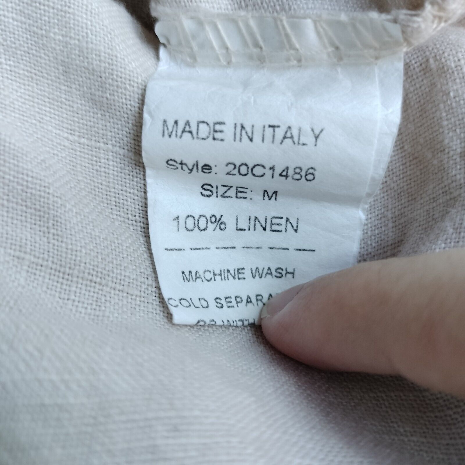 Other Valentina Naldi Top Linen Babydoll Gauze Boho Made in Italy Size M / US 6-8 / IT 42-44 - 6 Thumbnail