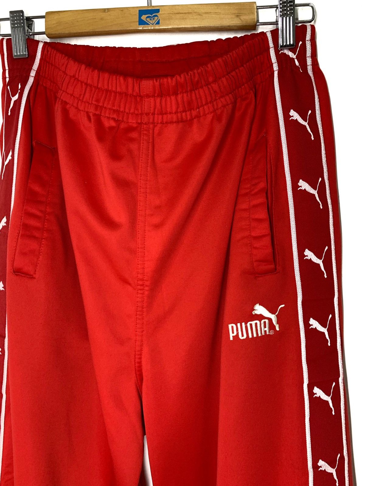 Japanese Brand × Puma × Vintage 🔥 Puma Side Tape Logomatic Track Pants Size US 31 - 2 Thumbnail