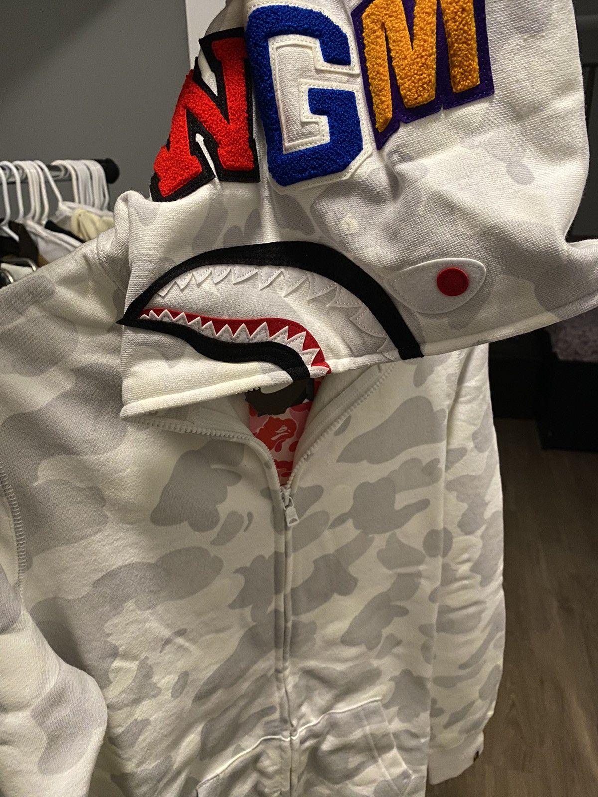 City camo shark full zip hoodie deals
