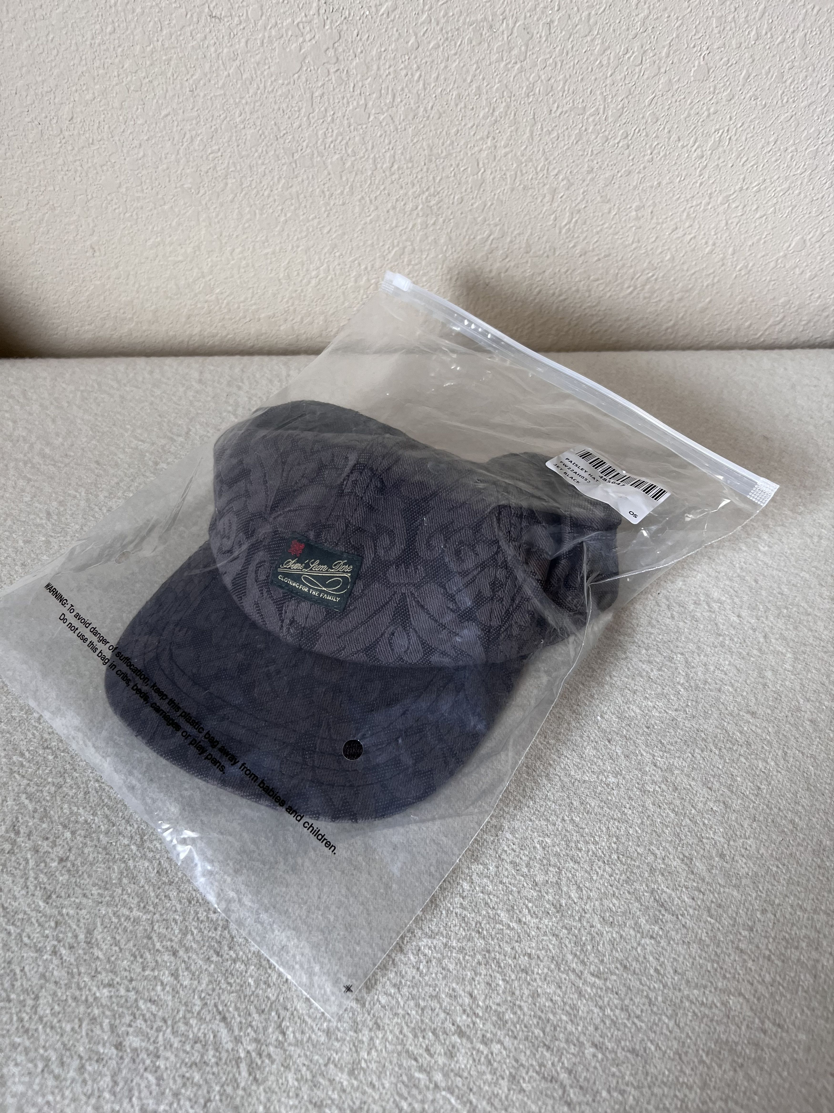 Aime Leon Dore Aime Leon Dore Paisley Hat in Jet Black Size ONE SIZE - 6 Thumbnail