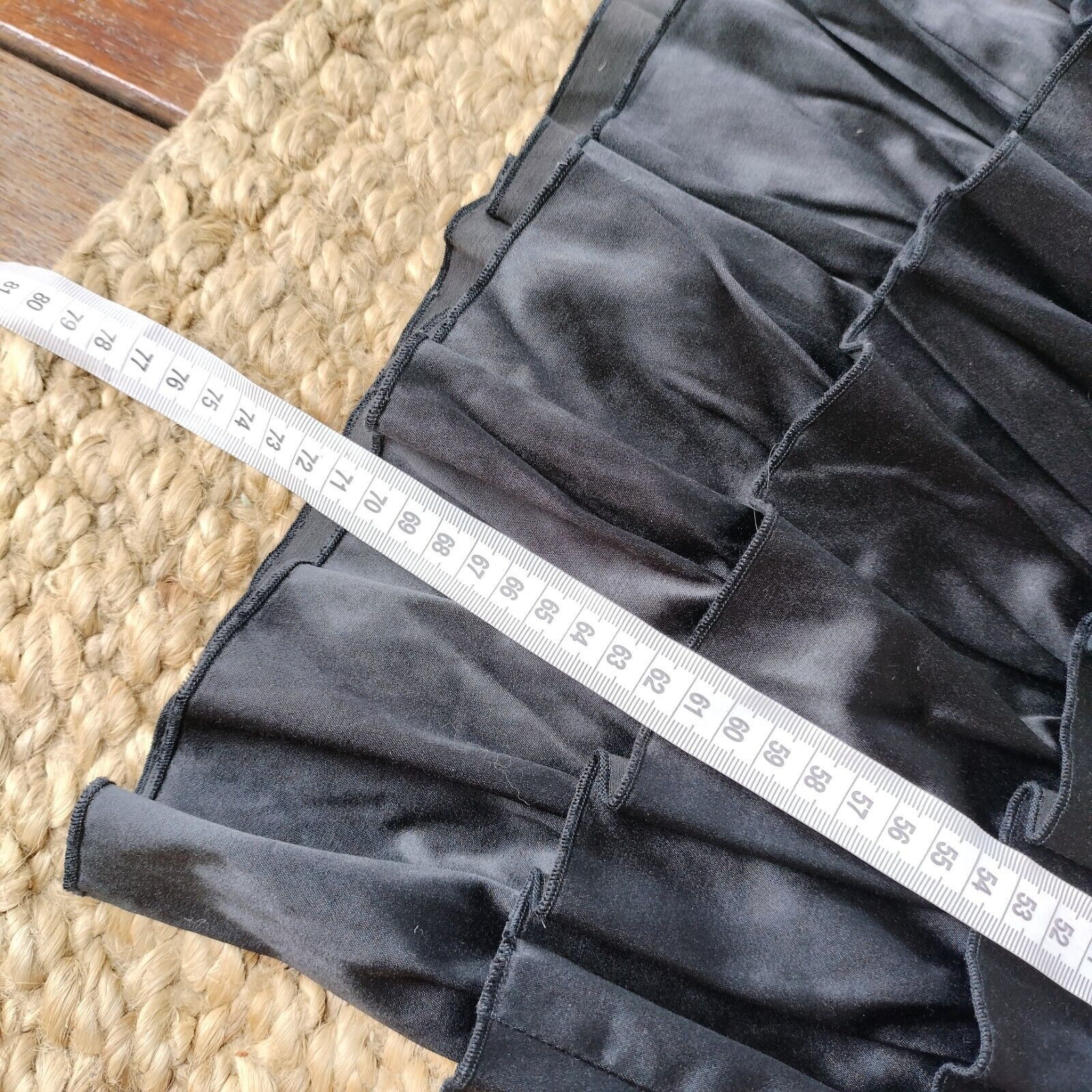 Designer Elle Zeitoune Dress Black Mini Strapless Satin Tiered Size M / US 6-8 / IT 42-44 - 14 Thumbnail