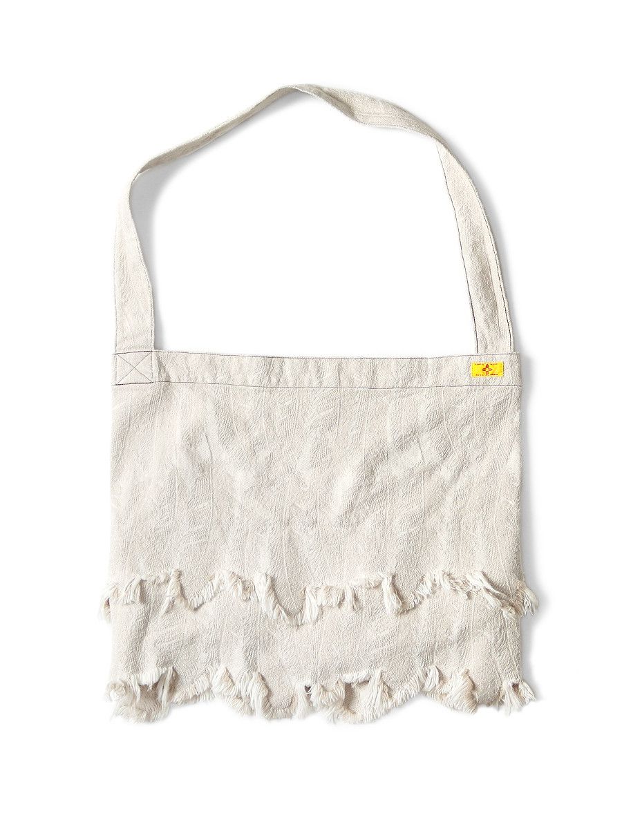 Kapital Kapital White Denim Feather Book Tote Bag Size ONE SIZE - 2 Thumbnail
