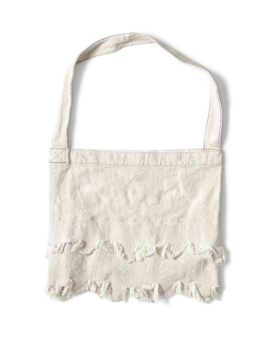 Kapital Kapital White Denim Feather Book Tote Bag Size ONE SIZE - 3 Thumbnail