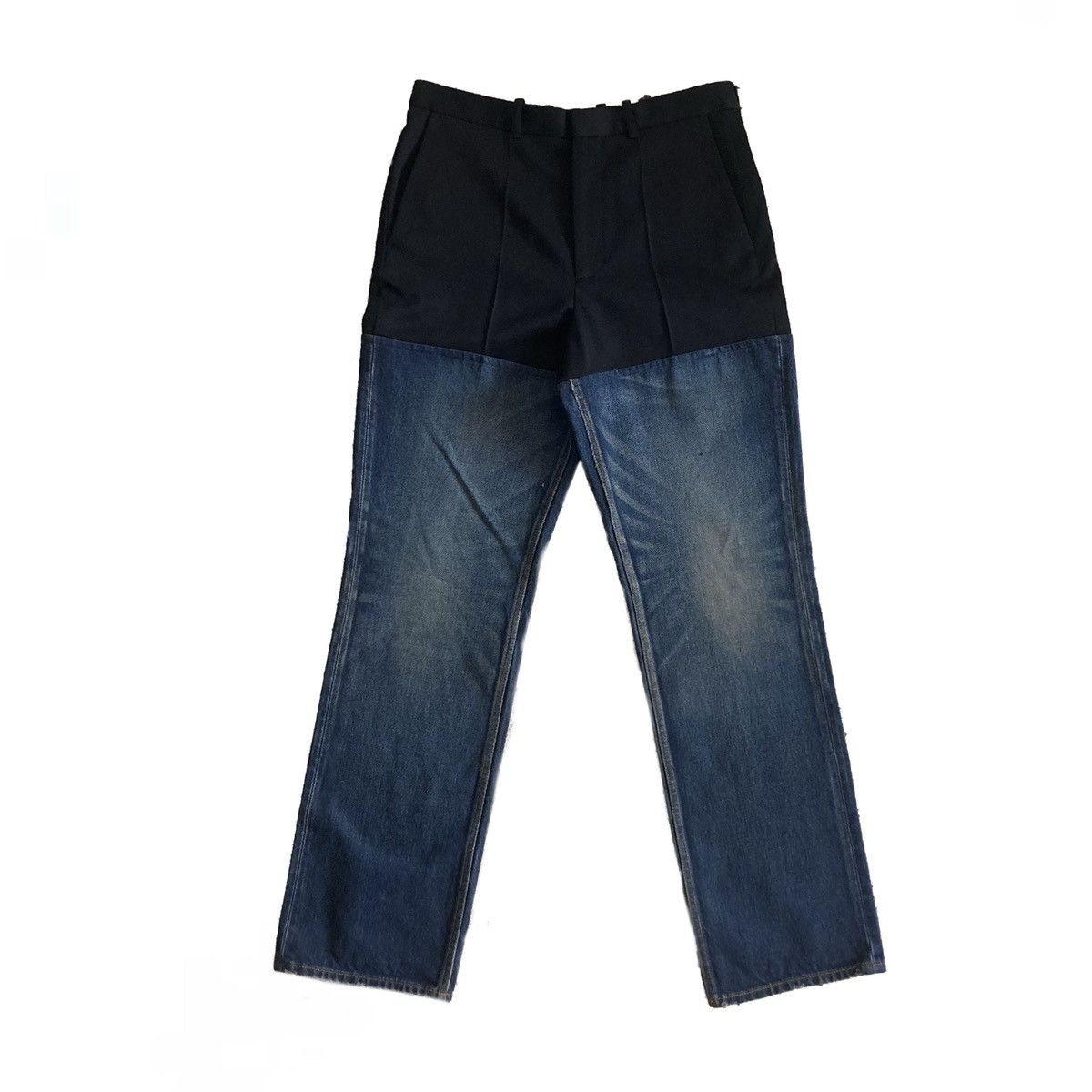 Balenciaga Balenciaga FW20 Contrast Paneled Straight Fit Jeans Size 48 Size US 32 / EU 48 - 1 Thumbnail