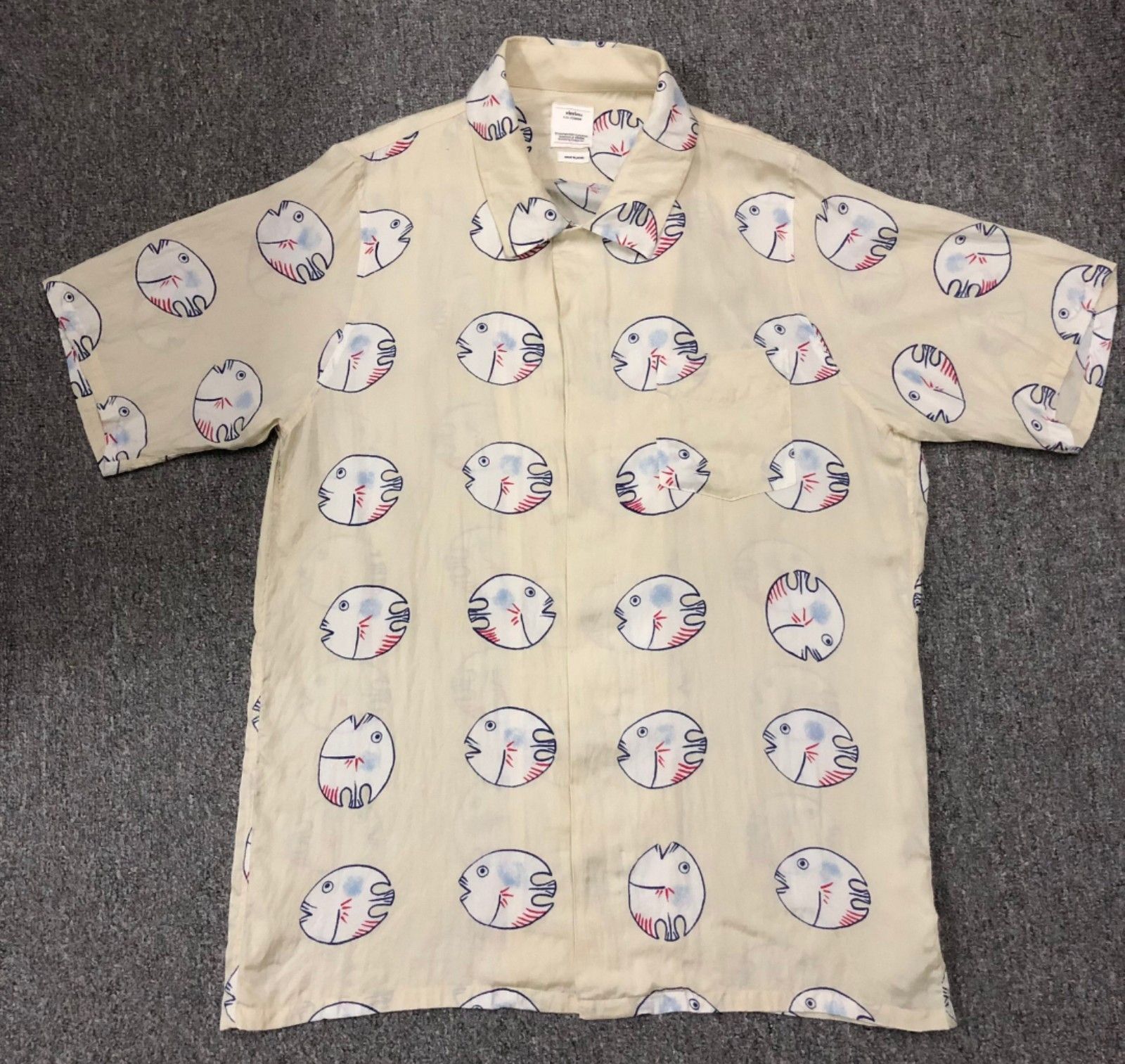 Visvim visvim 18ss free edge shirt fishy | Grailed