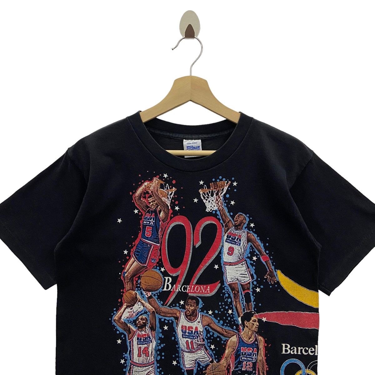 NBA × Salem Sportswear × USA Olympics Vtg 90’s NBA Team USA Basketball Olympic Barcelona Fullprint Size US M / EU 48-50 / 2 - 7 Thumbnail