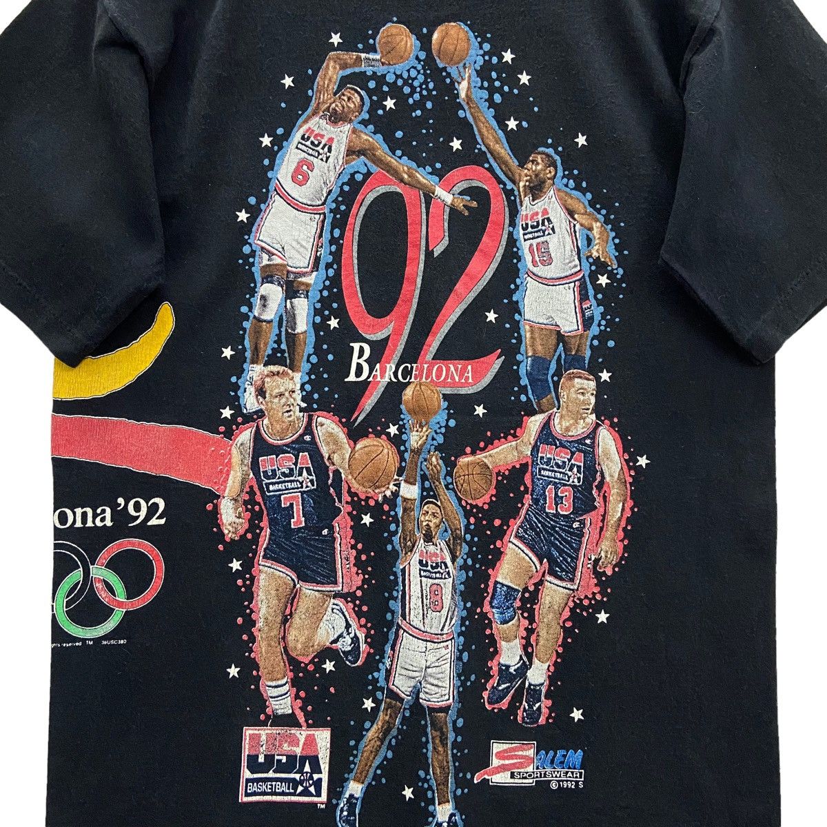NBA × Salem Sportswear × USA Olympics Vtg 90’s NBA Team USA Basketball Olympic Barcelona Fullprint Size US M / EU 48-50 / 2 - 12 Thumbnail