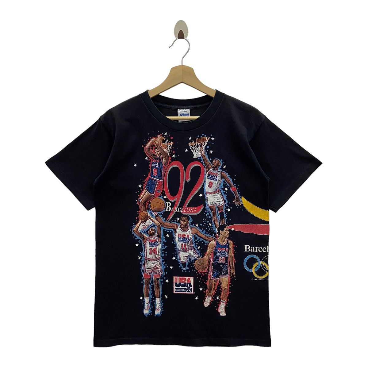 NBA × Salem Sportswear × USA Olympics Vtg 90’s NBA Team USA Basketball Olympic Barcelona Fullprint Size US M / EU 48-50 / 2 - 1 Thumbnail