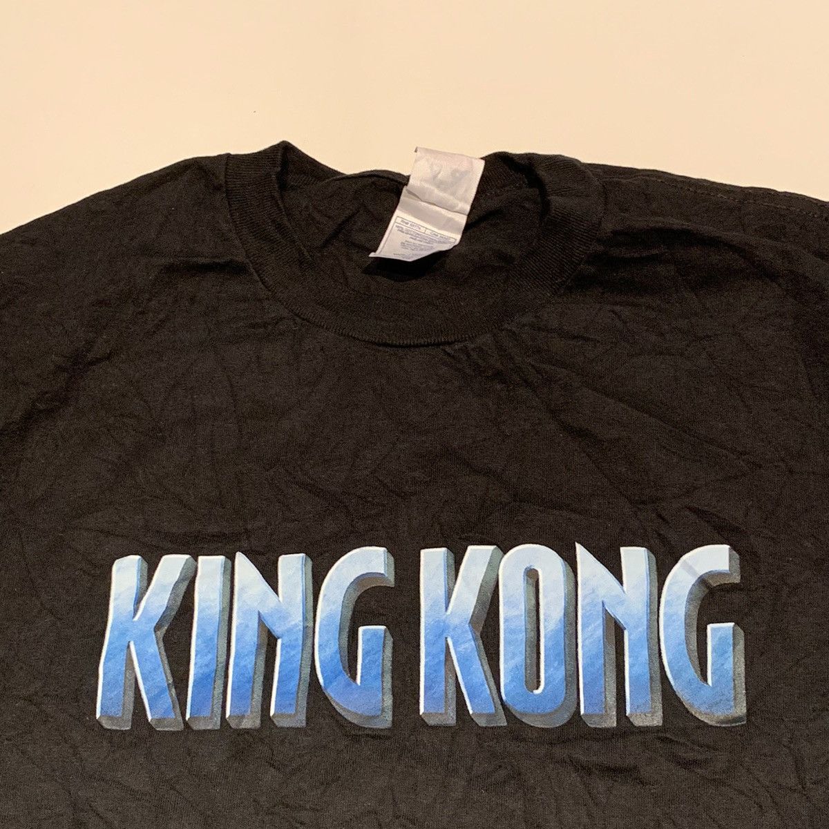 Vintage Vintage y2k King Kong Movie T-shirt faded black Size US XL / EU 56 / 4 - 2 Thumbnail