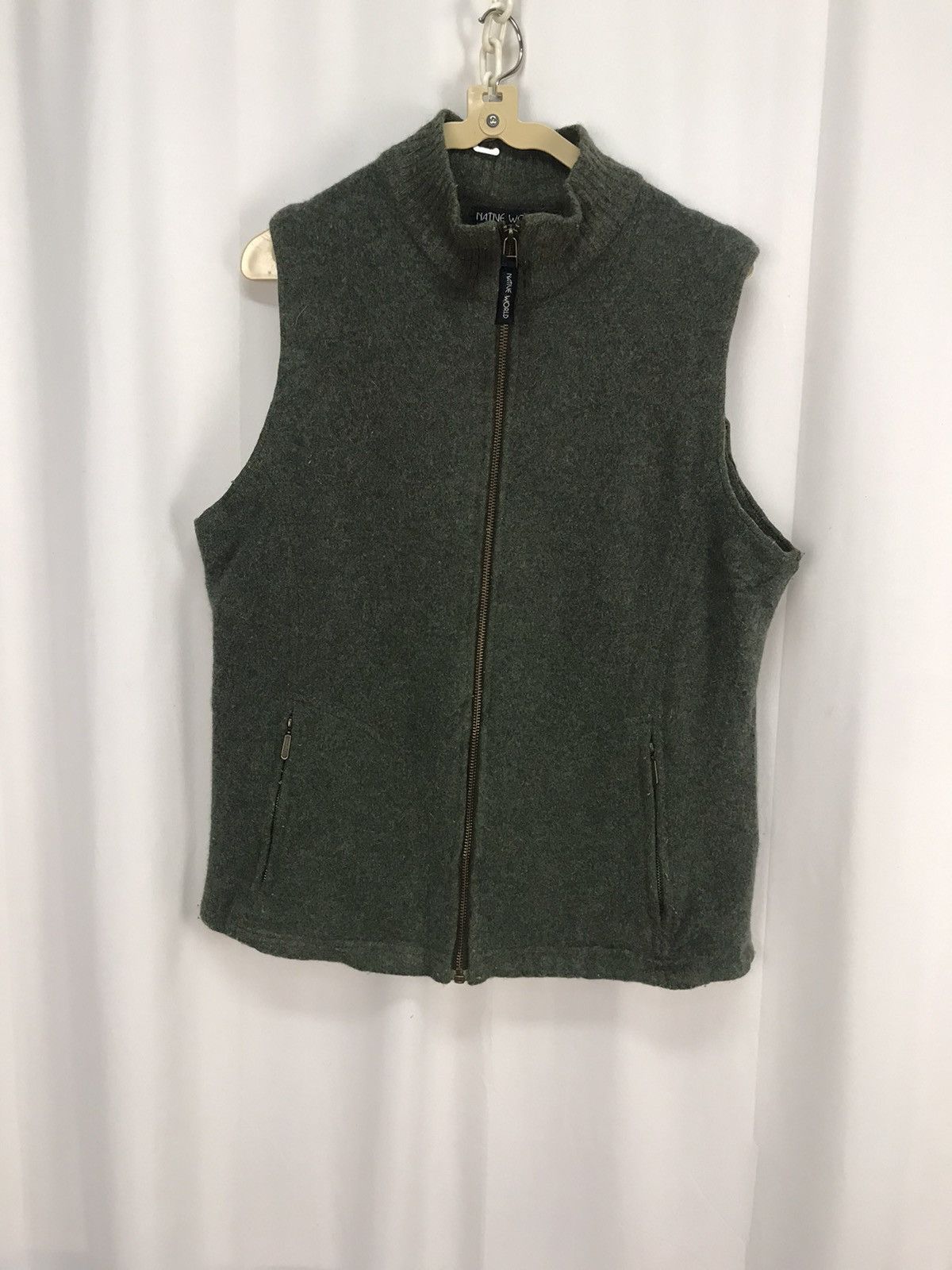 Native × Vintage Native world New Zealand sleeveless wool zipper jacket Size US M / EU 48-50 / 2 - 7 Thumbnail