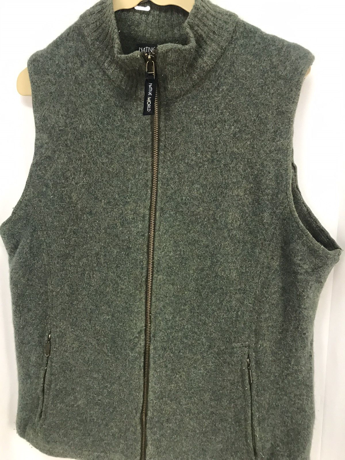 Native × Vintage Native world New Zealand sleeveless wool zipper jacket Size US M / EU 48-50 / 2 - 6 Thumbnail
