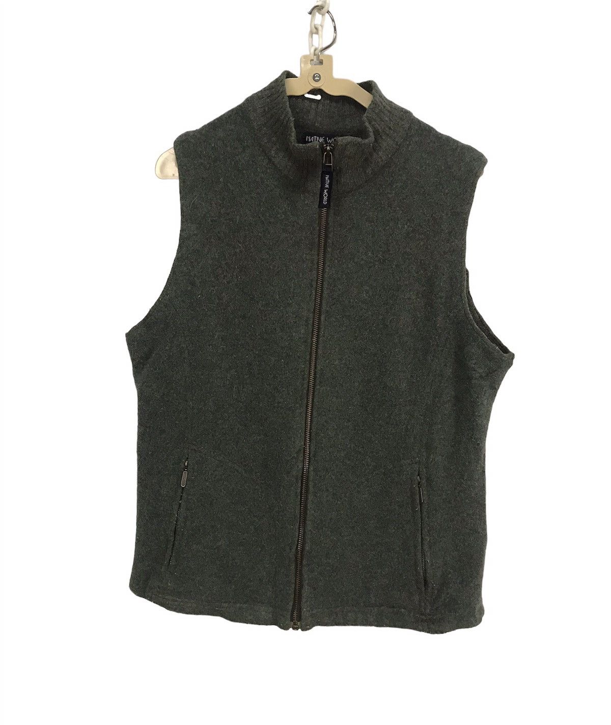 Native × Vintage Native world New Zealand sleeveless wool zipper jacket Size US M / EU 48-50 / 2 - 1 Thumbnail