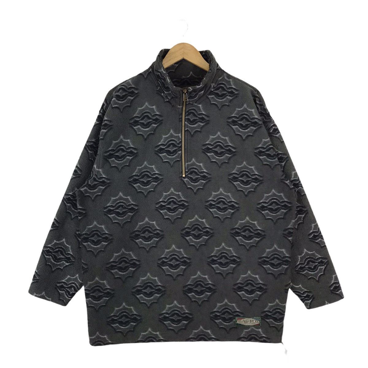 Vintage Vintage Bag Fox Abstract and Geometric Fleece Sweatshirt Size US L / EU 52-54 / 3 - 1 Thumbnail
