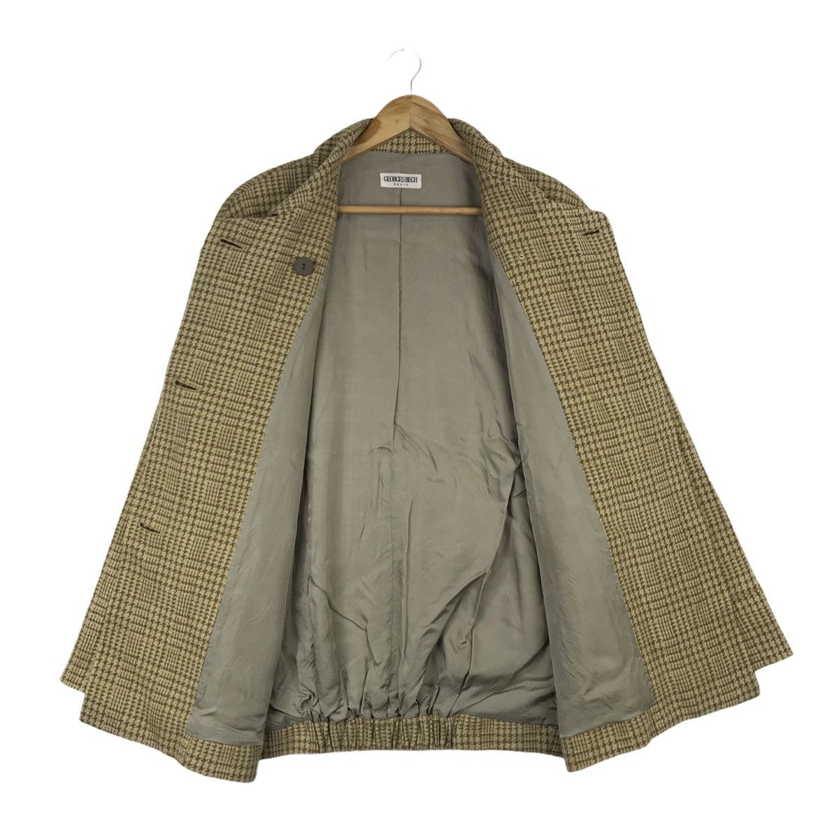 Other × Vintage Vintage 90s Georges Rech Paris Checkered Plaid Coat Jacket Size US L / EU 52-54 / 3 - 7 Thumbnail