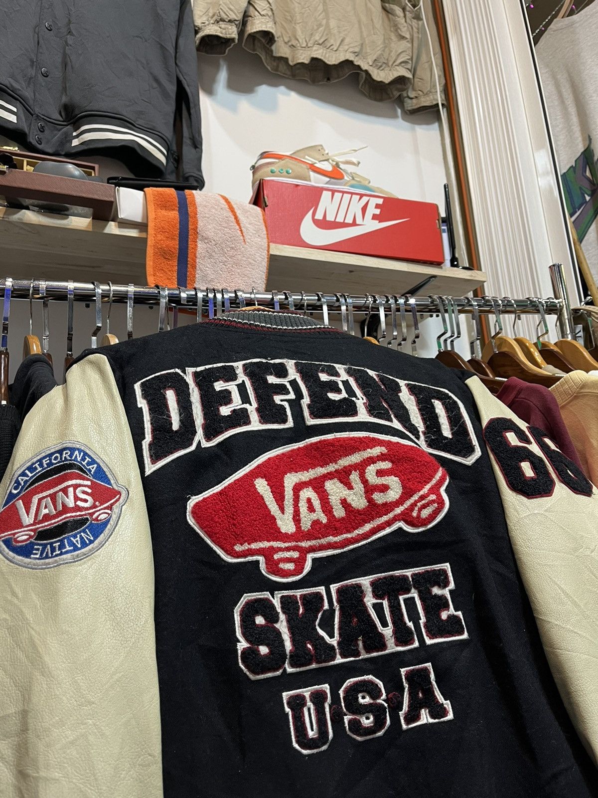 Vans × Vintage Grail Vans Defend Skate USA Varsity Jacket Size US L / EU 52-54 / 3 - 10 Thumbnail