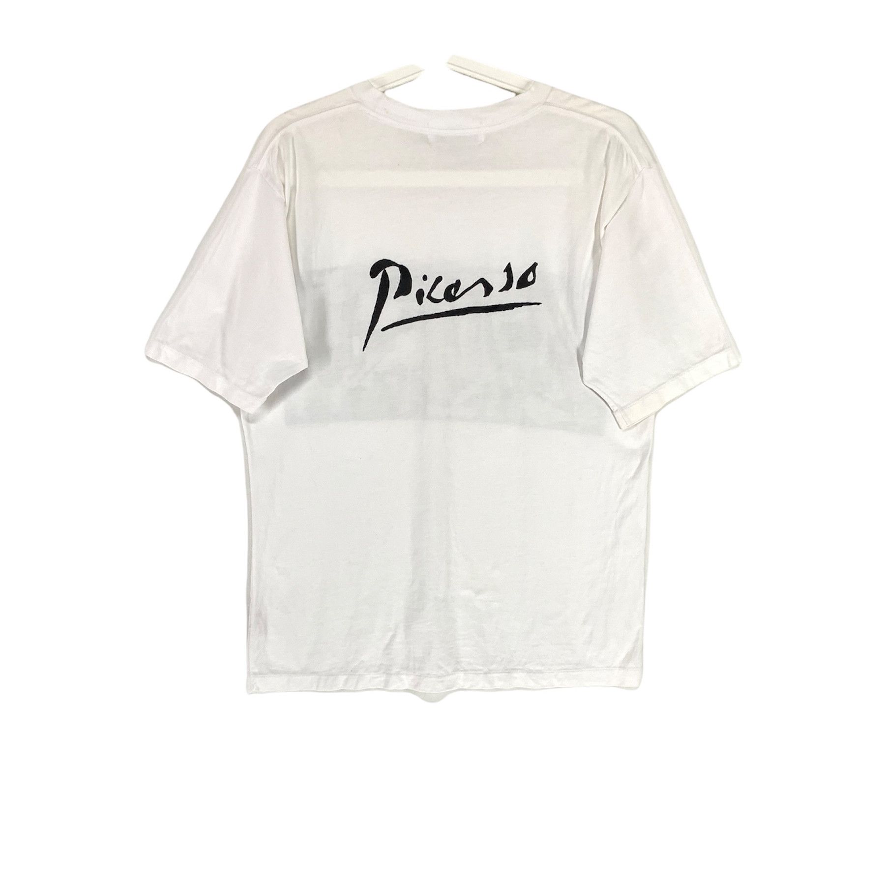 Vintage Pablo Picasso Guernica the famous anti-war painting vtg tee Size US L / EU 52-54 / 3 - 2 Thumbnail