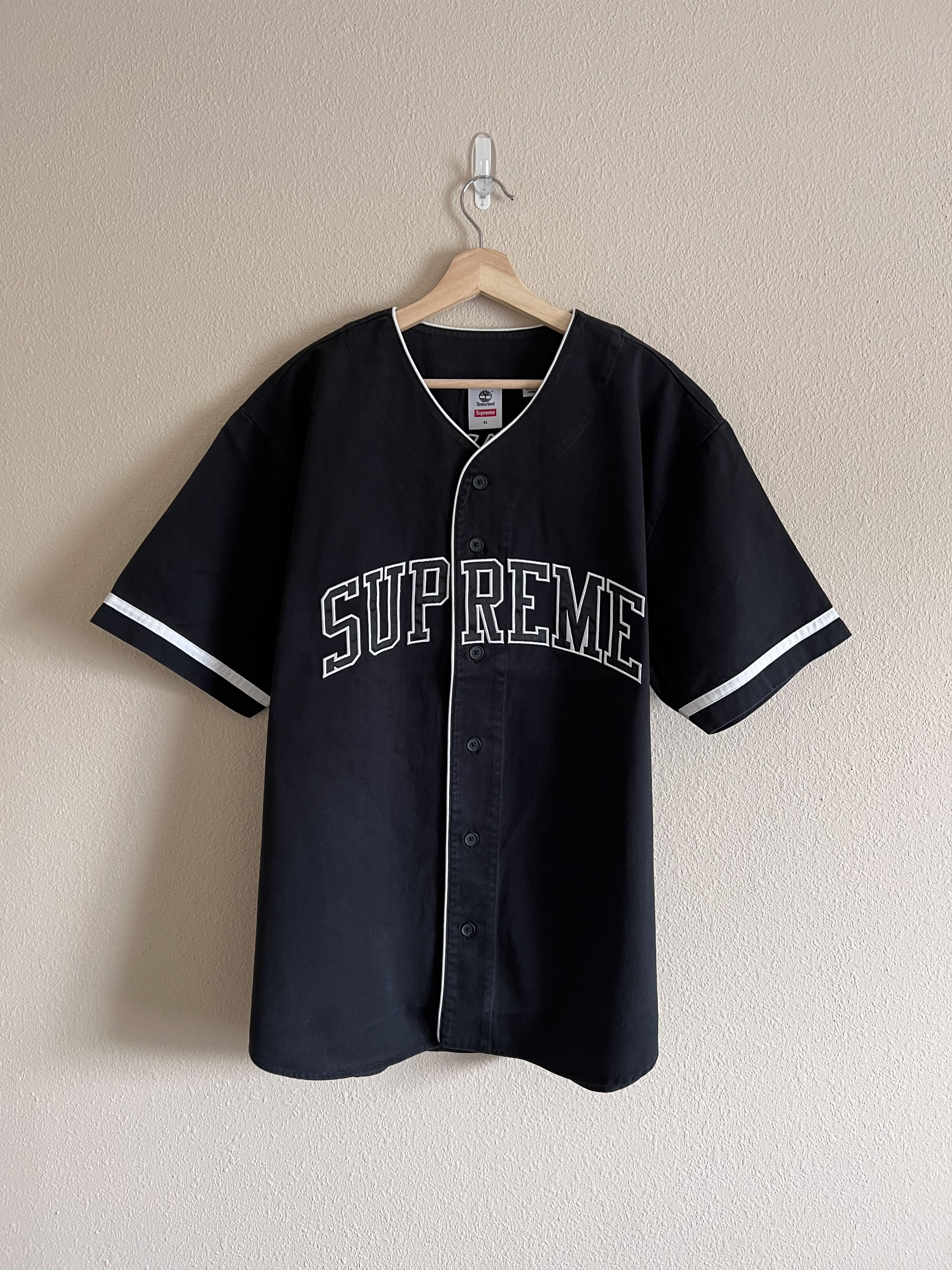 Supreme Timberland Baseball Jersey Black