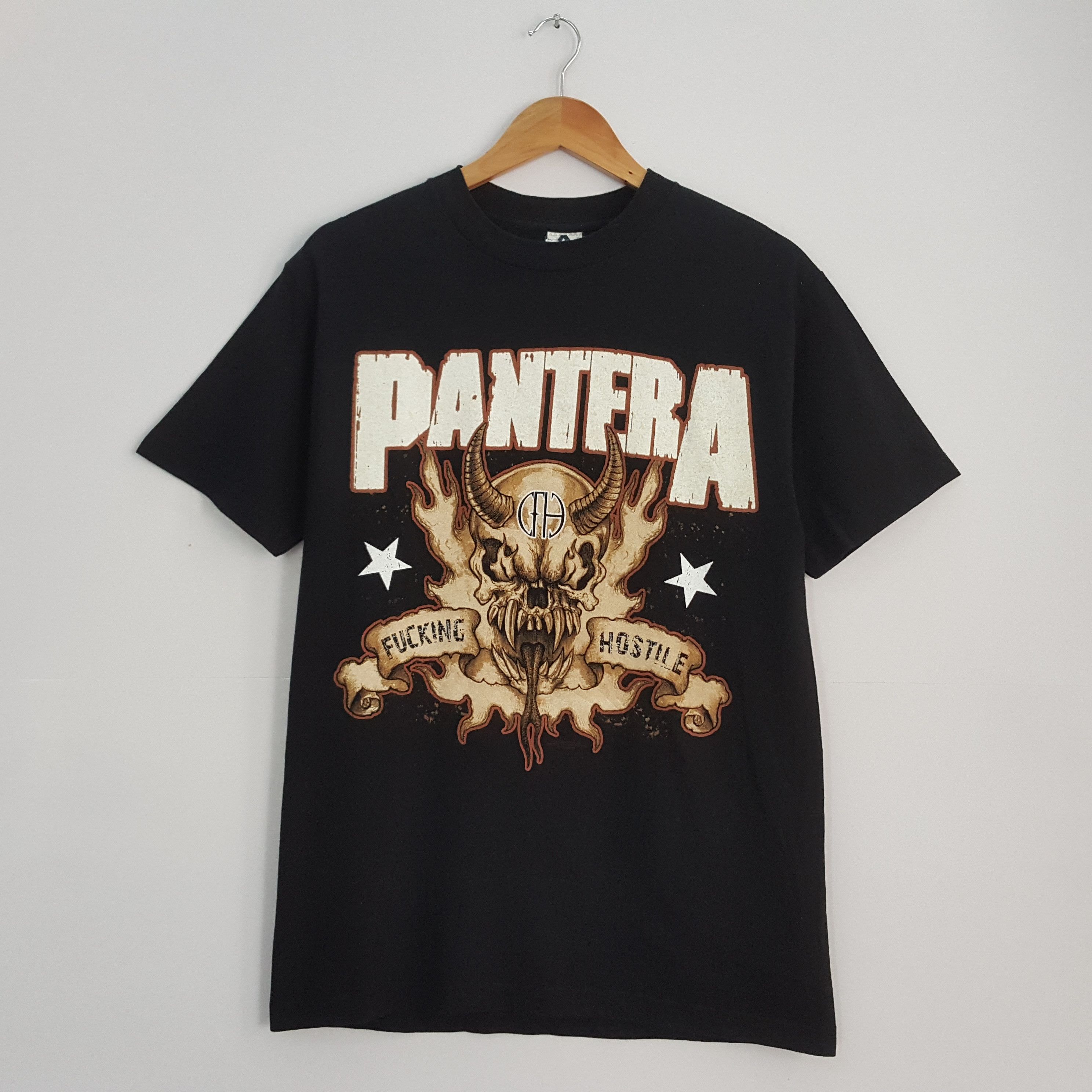 Band Tees × Vintage Vintage PANTERA American rock band Fucking Hostile t-shirt Size US M / EU 48-50 / 2 - 1 Thumbnail