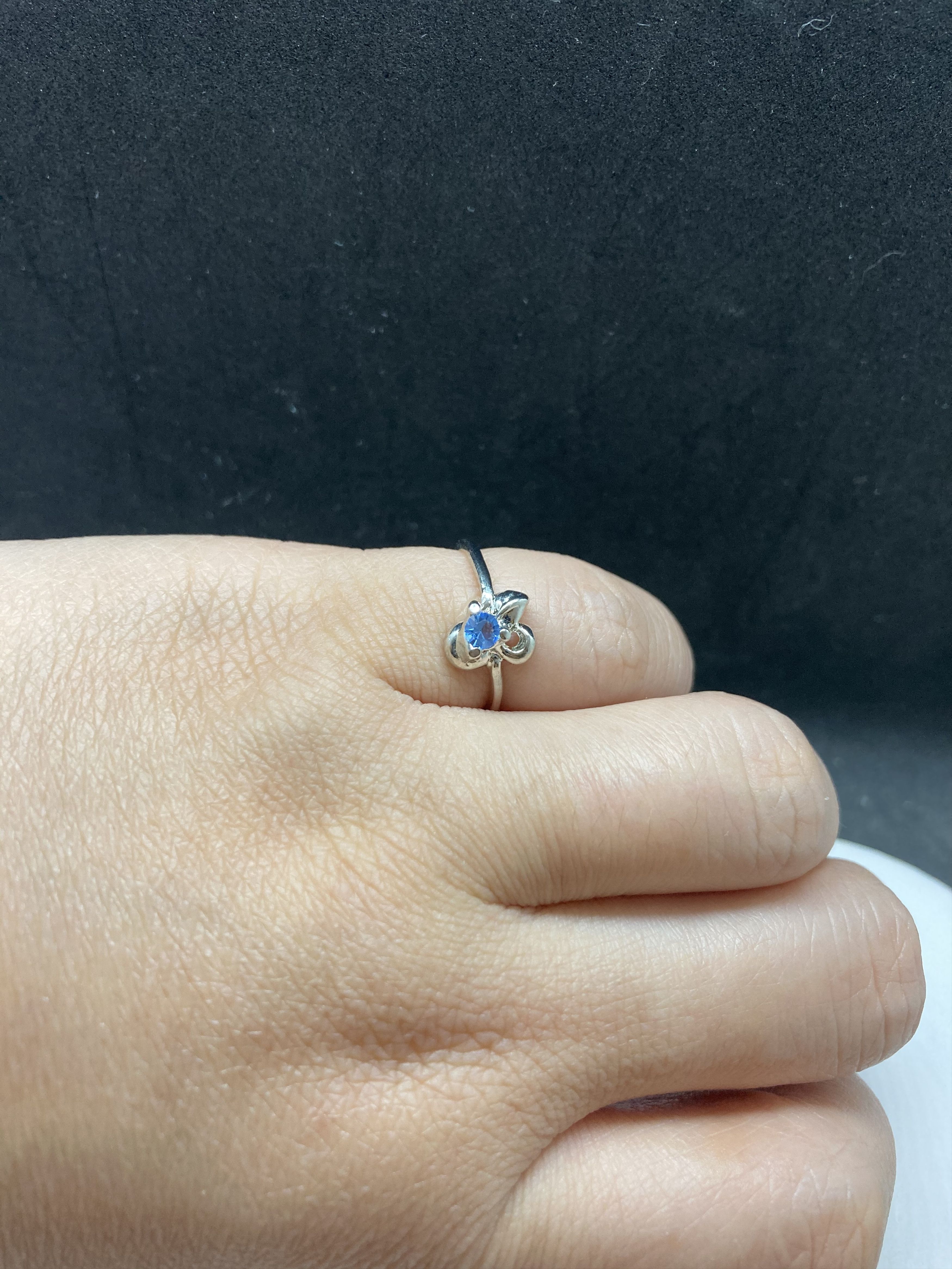 Jewelry Teal cz Tibetan silver ring - Size 5 Size ONE SIZE - 3 Thumbnail