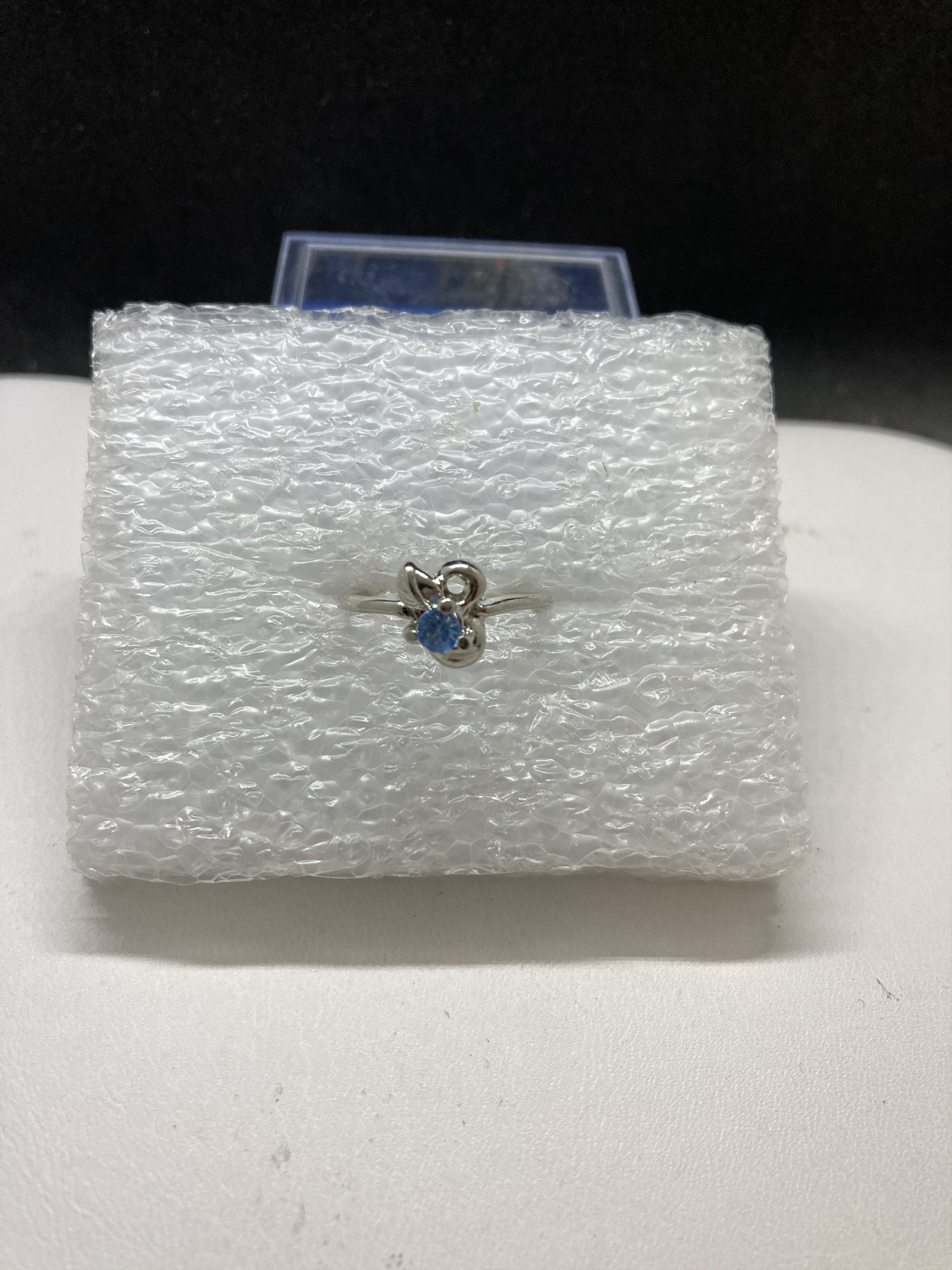 Jewelry Teal cz Tibetan silver ring - Size 5 Size ONE SIZE - 1 Thumbnail