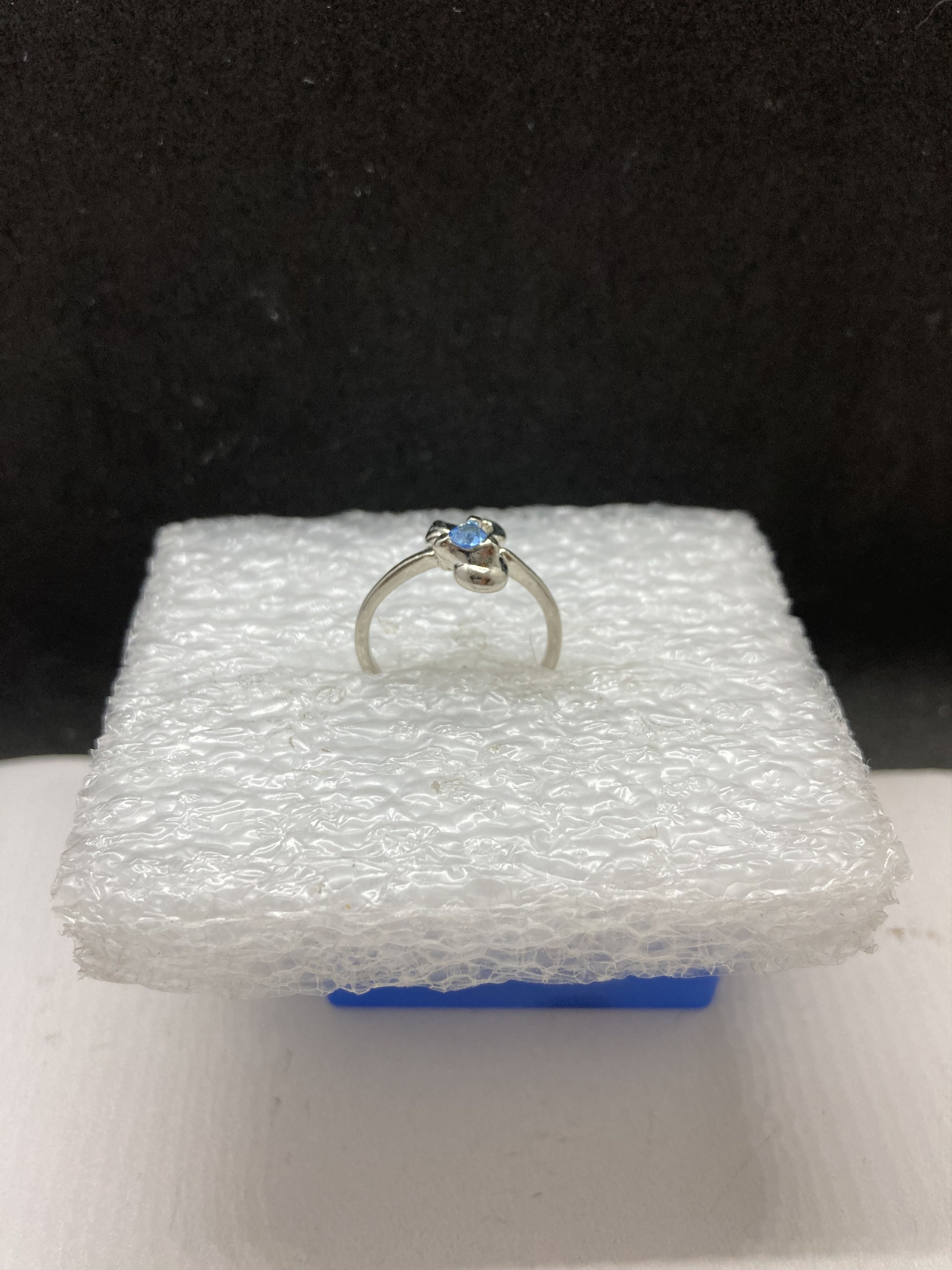 Jewelry Teal cz Tibetan silver ring - Size 5 Size ONE SIZE - 2 Thumbnail
