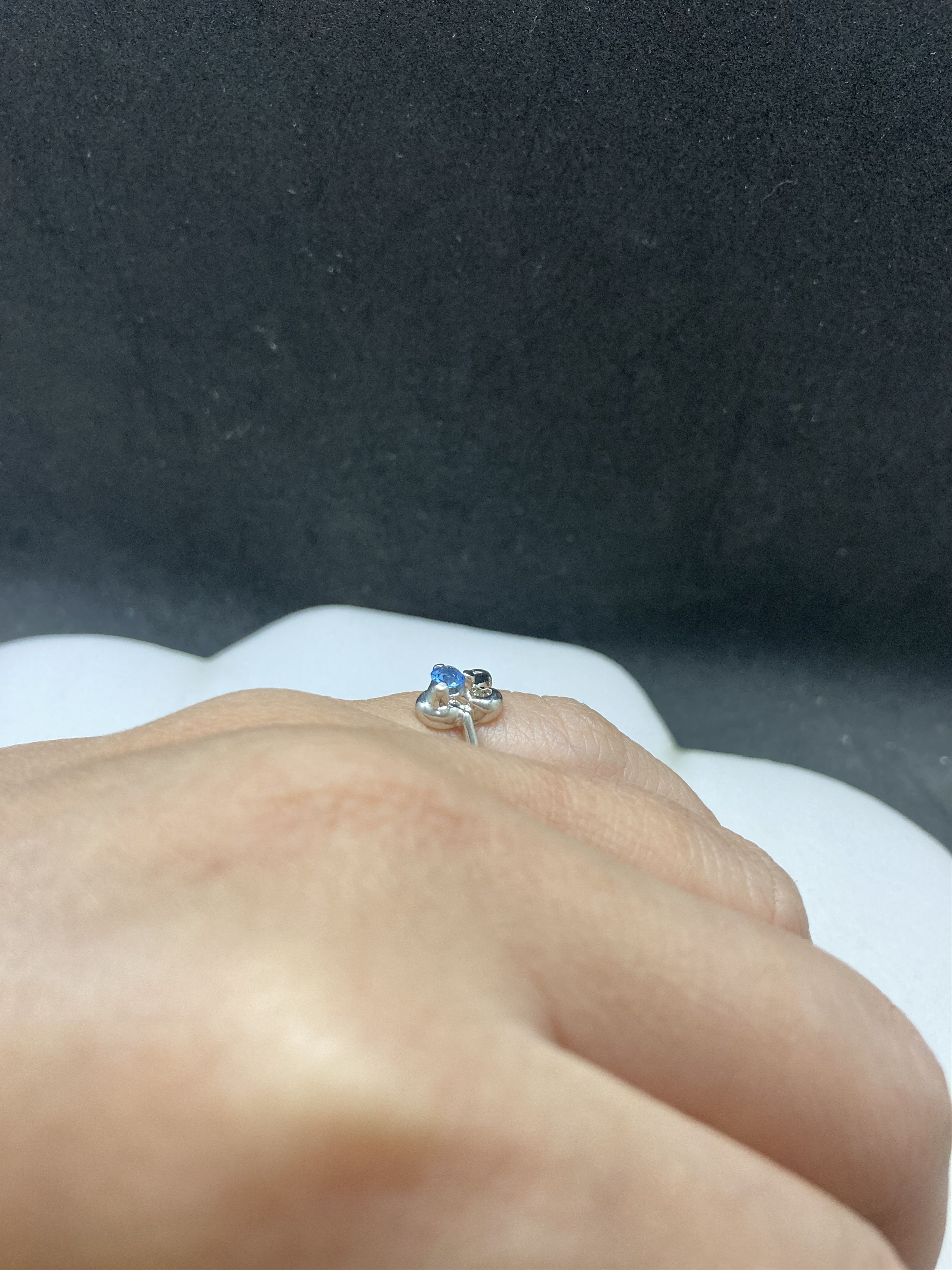 Jewelry Teal cz Tibetan silver ring - Size 5 Size ONE SIZE - 4 Thumbnail