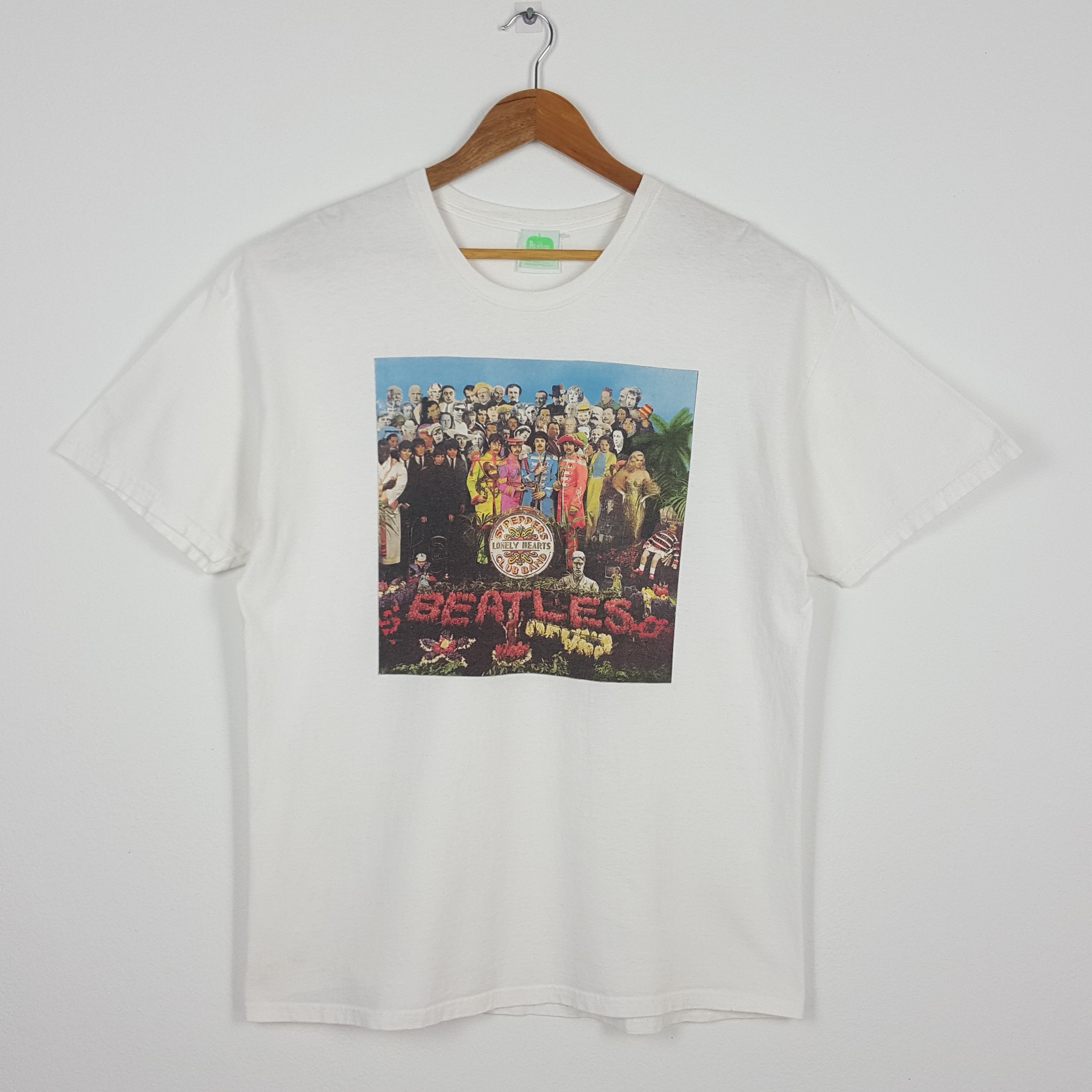 Band Tees × Vintage Vintage THE BEATLES English Rock Band Nice Design t-shirt Size US XL / EU 56 / 4 - 1 Thumbnail