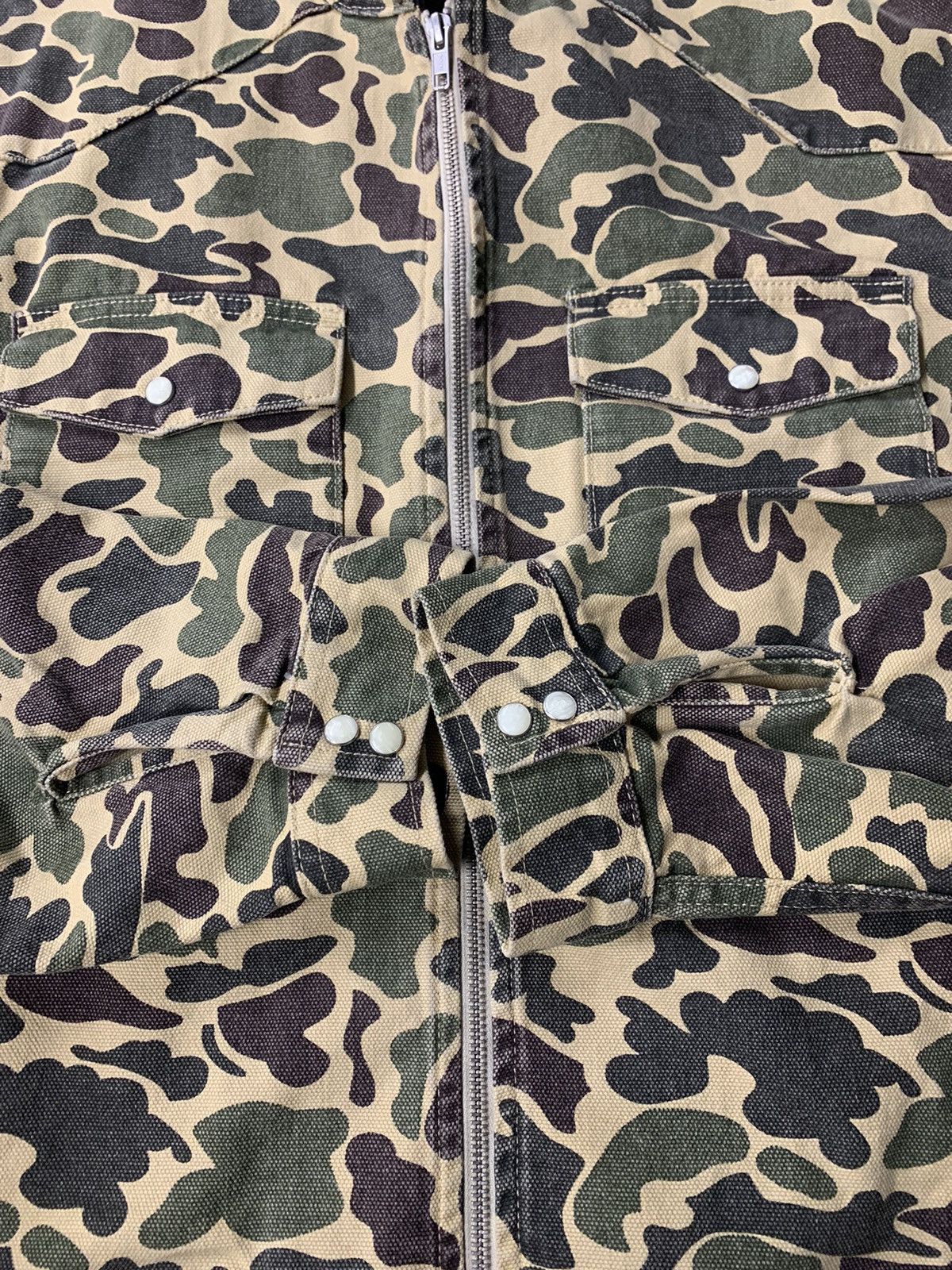Stussy Stussy Washed Camo Duck Jacket Size US L / EU 52-54 / 3 - 12 Thumbnail