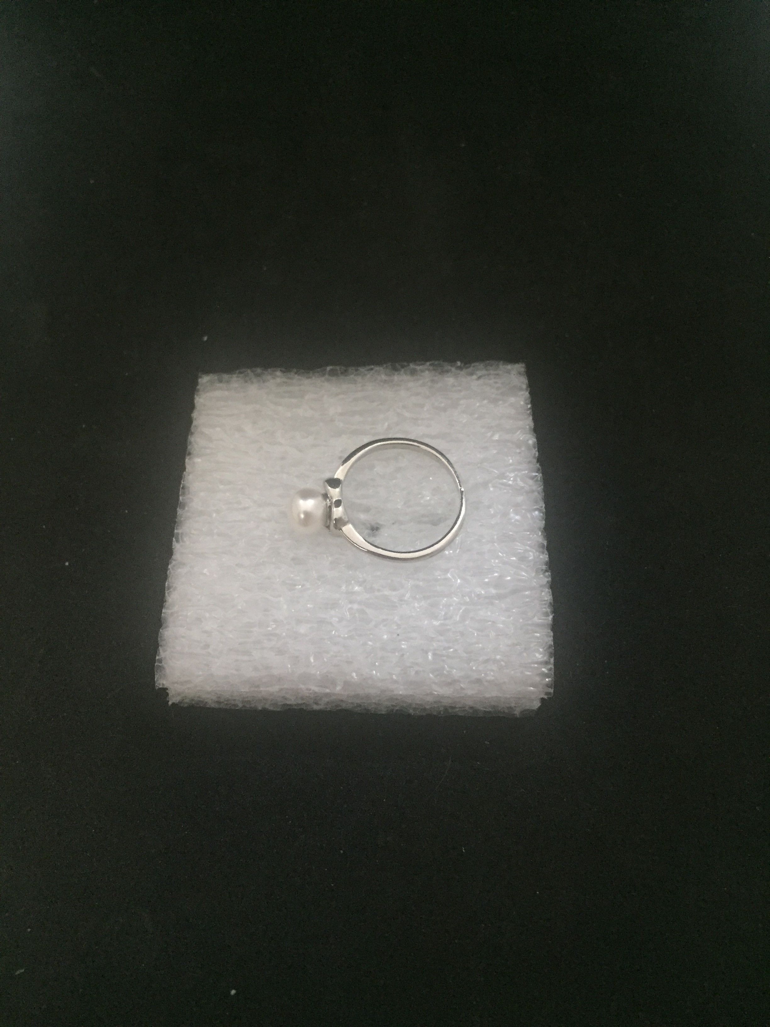 Designer × Jewelry × Vintage White Freshwater Pearl Ring - US Size 6.25 Size ONE SIZE - 3 Thumbnail
