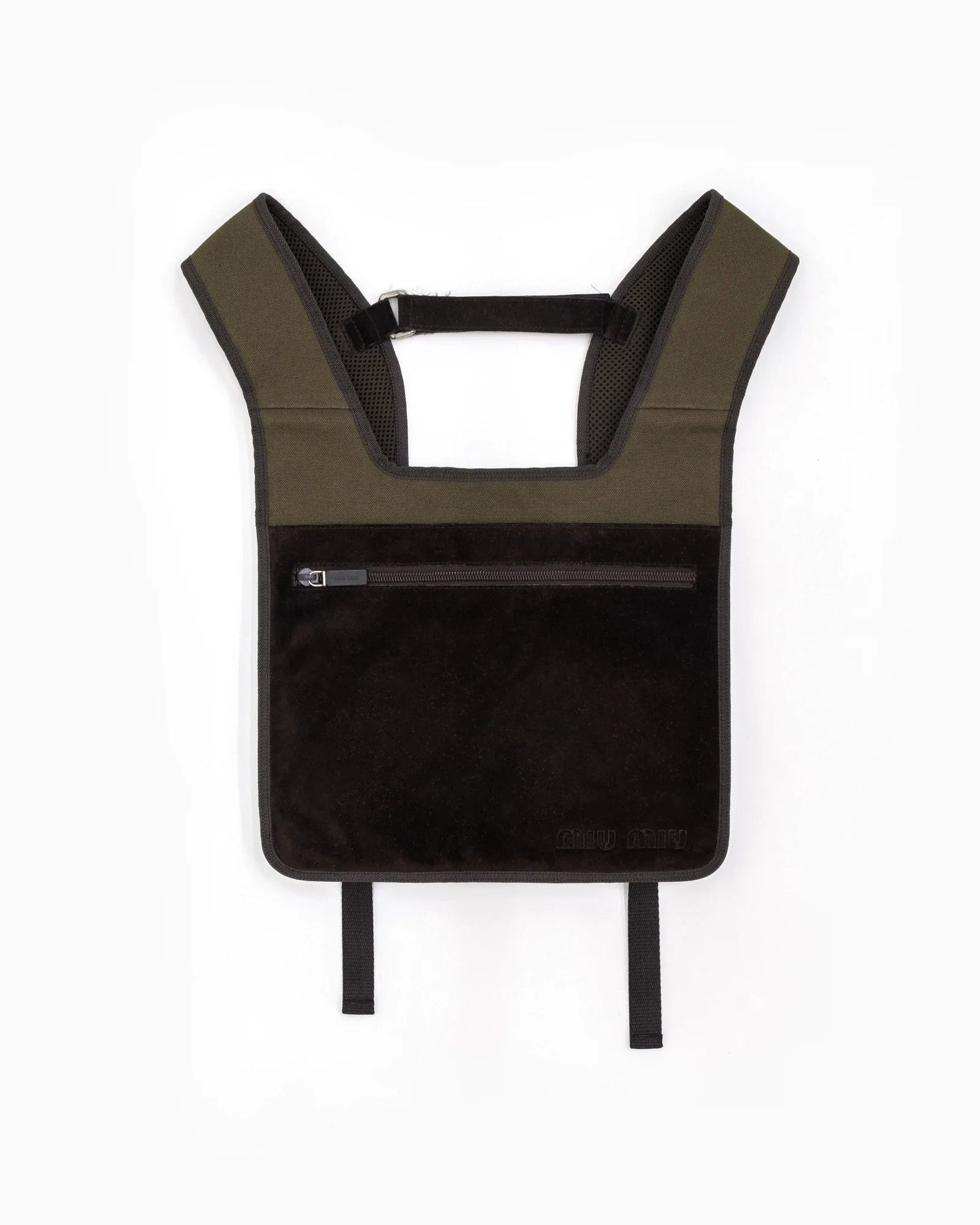 Miu Miu 1999 MIU MIU SUEDE CHEST RIG BACKPACK NEW BAG, Grailed