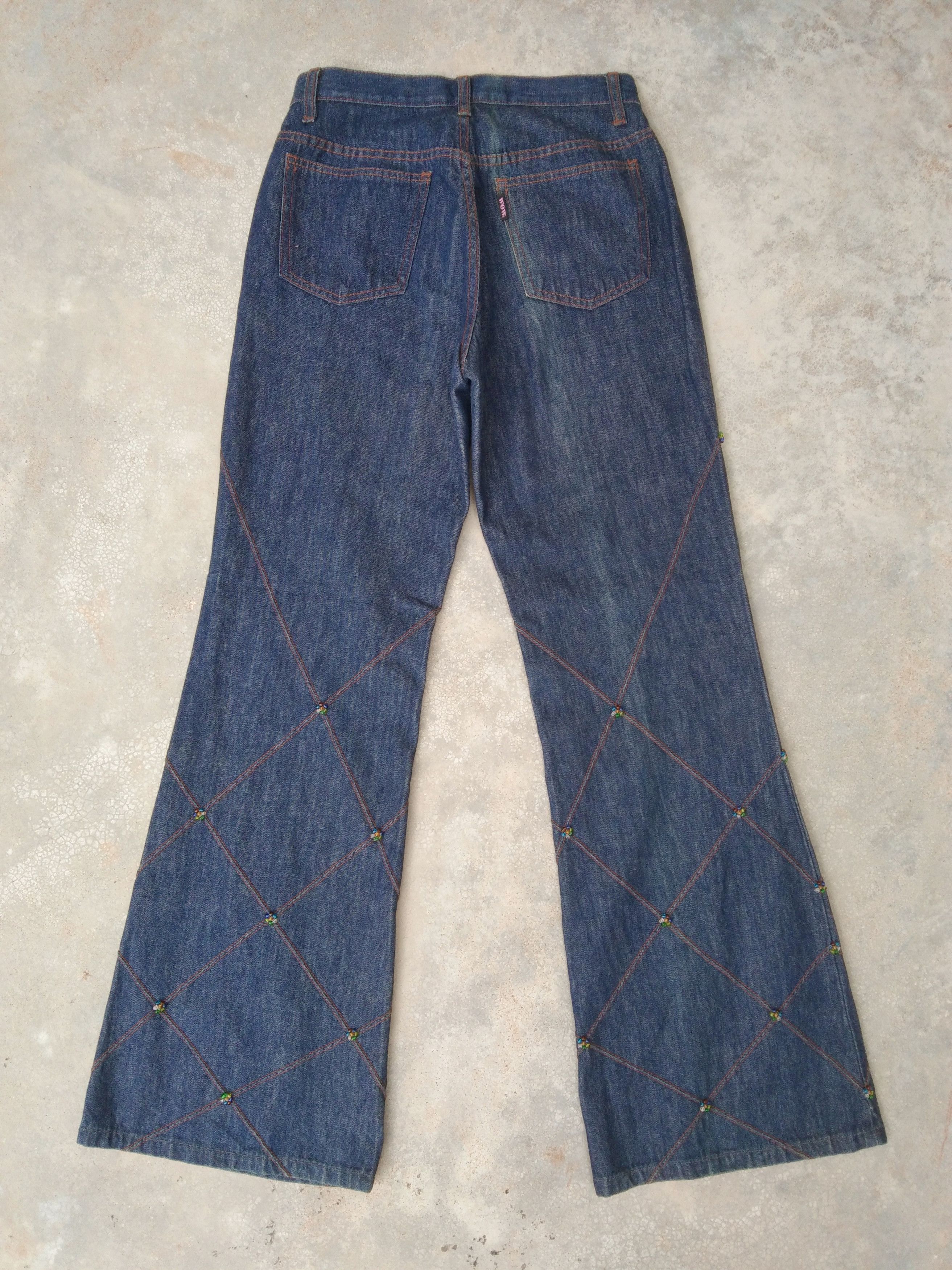 Japanese Brand Vintage Flared Jeans 27x31 Size US 27 - 2 Thumbnail
