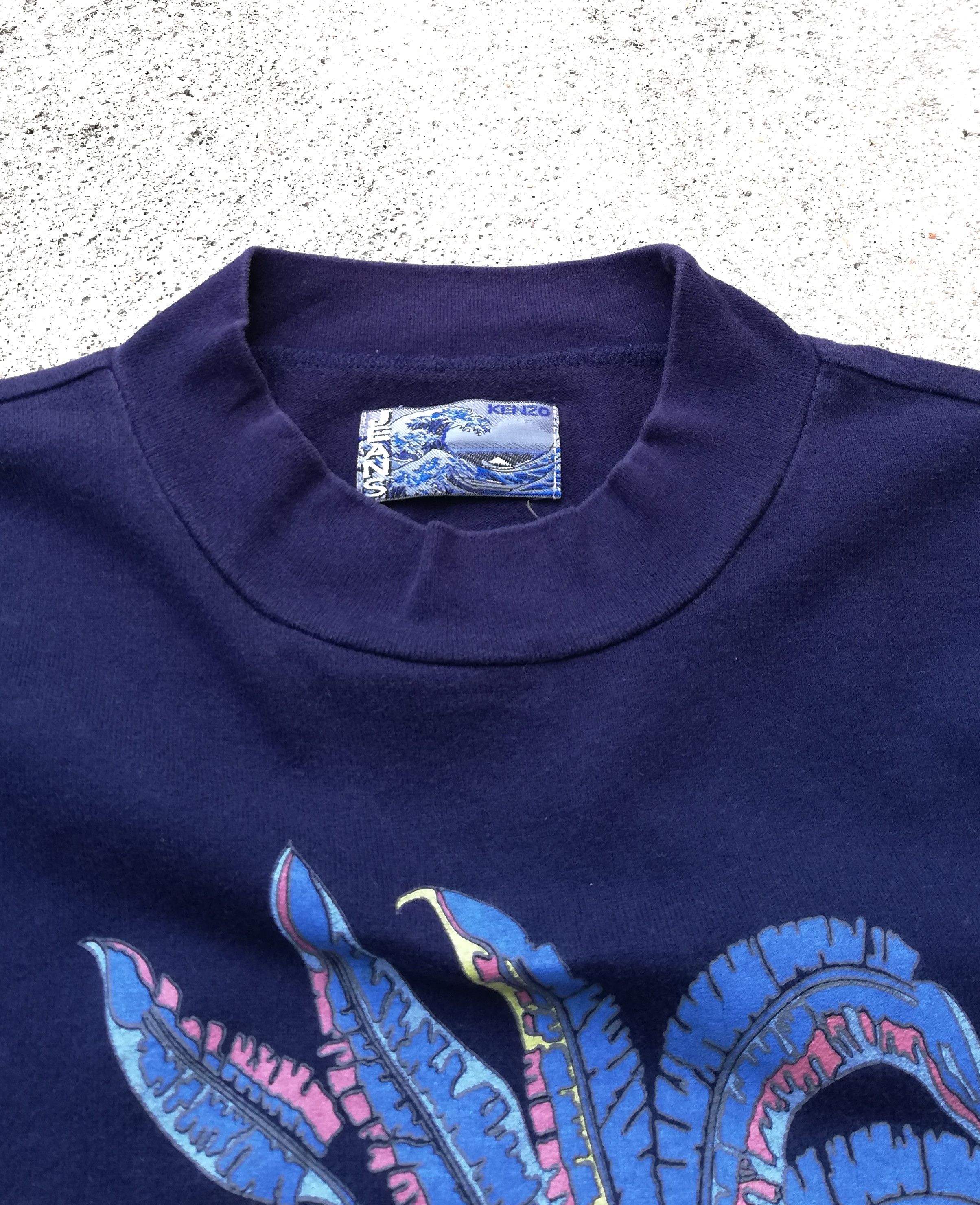 Kenzo × Vintage 🔥Fabulous Kenzo Jeans World Logo Long Sleeve T-Shirts🔥 Size US M / EU 48-50 / 2 - 4 Thumbnail