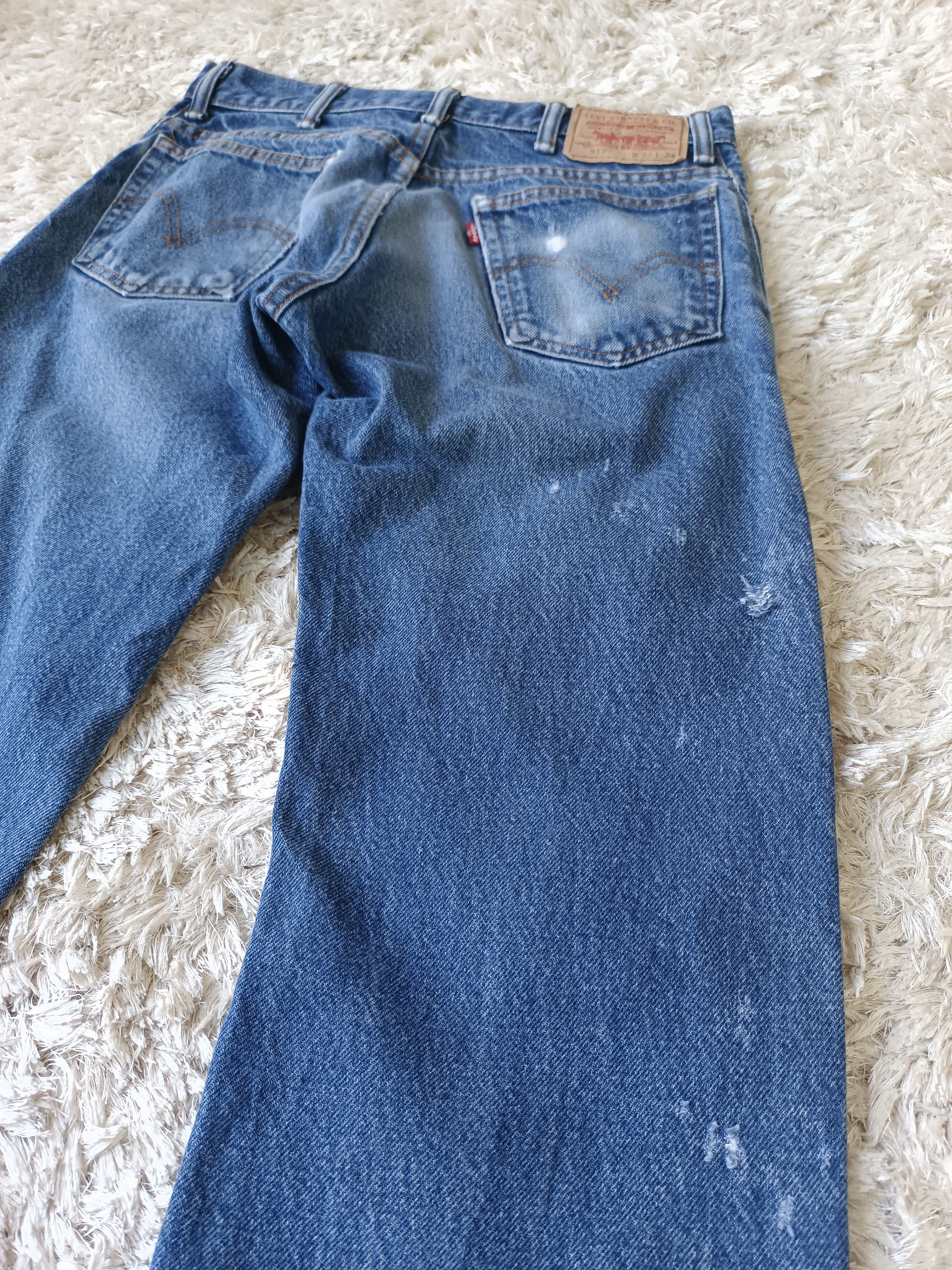 Levi's Vintage Clothing × Vintage Vintage 90's Levi's 517 Bootcut Distressed Jeans Size US 31 - 8 Thumbnail