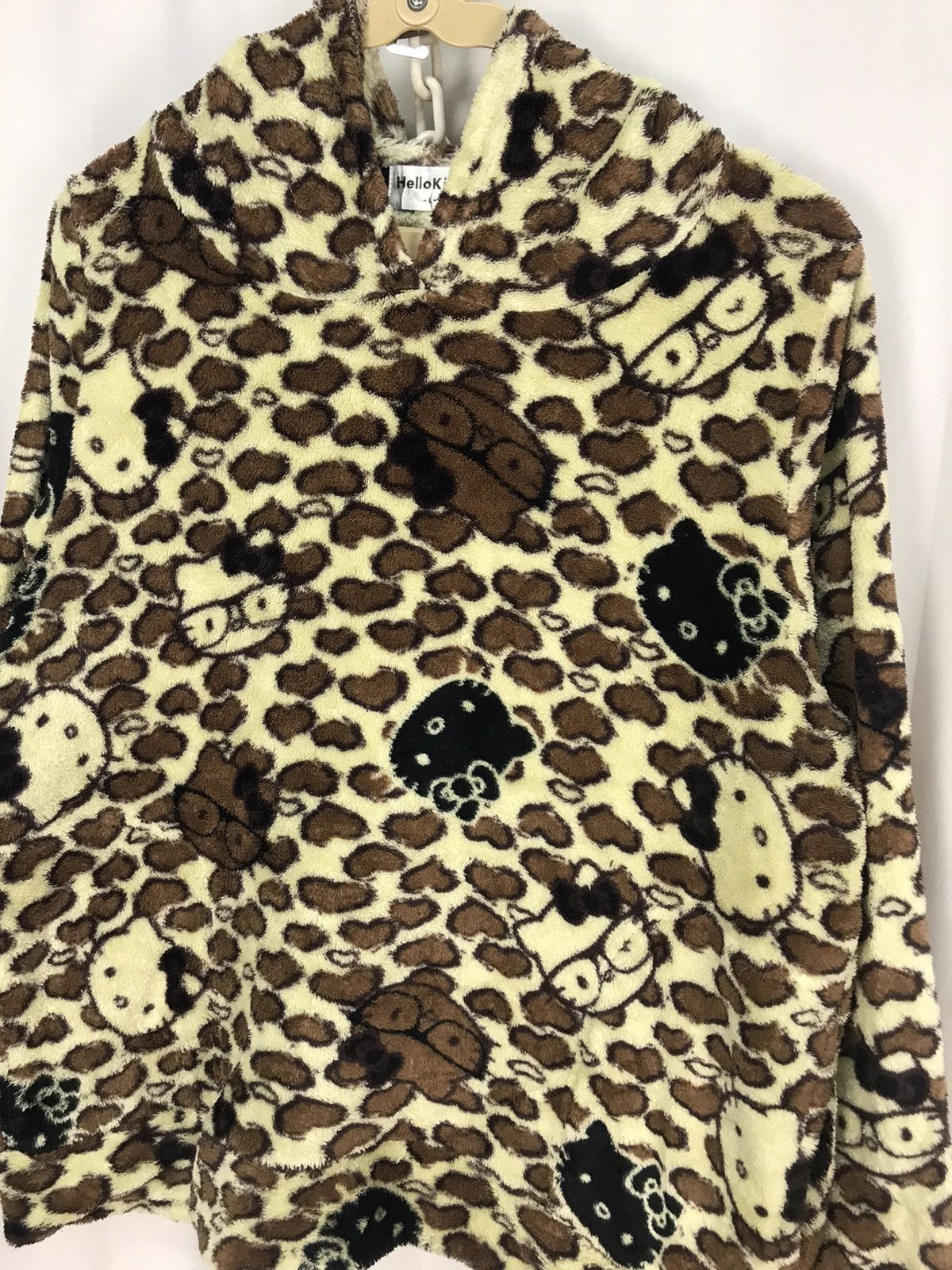 Japanese Brand Hello kitty fullprint fleece hoodie Size L / US 10 / IT 46 - 3 Thumbnail