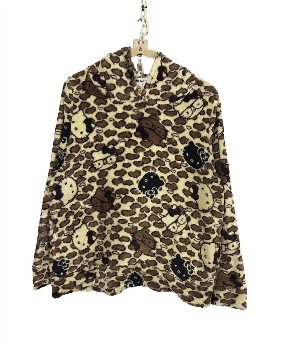 Japanese Brand Hello kitty fullprint fleece hoodie Size L / US 10 / IT 46 - 1 Thumbnail