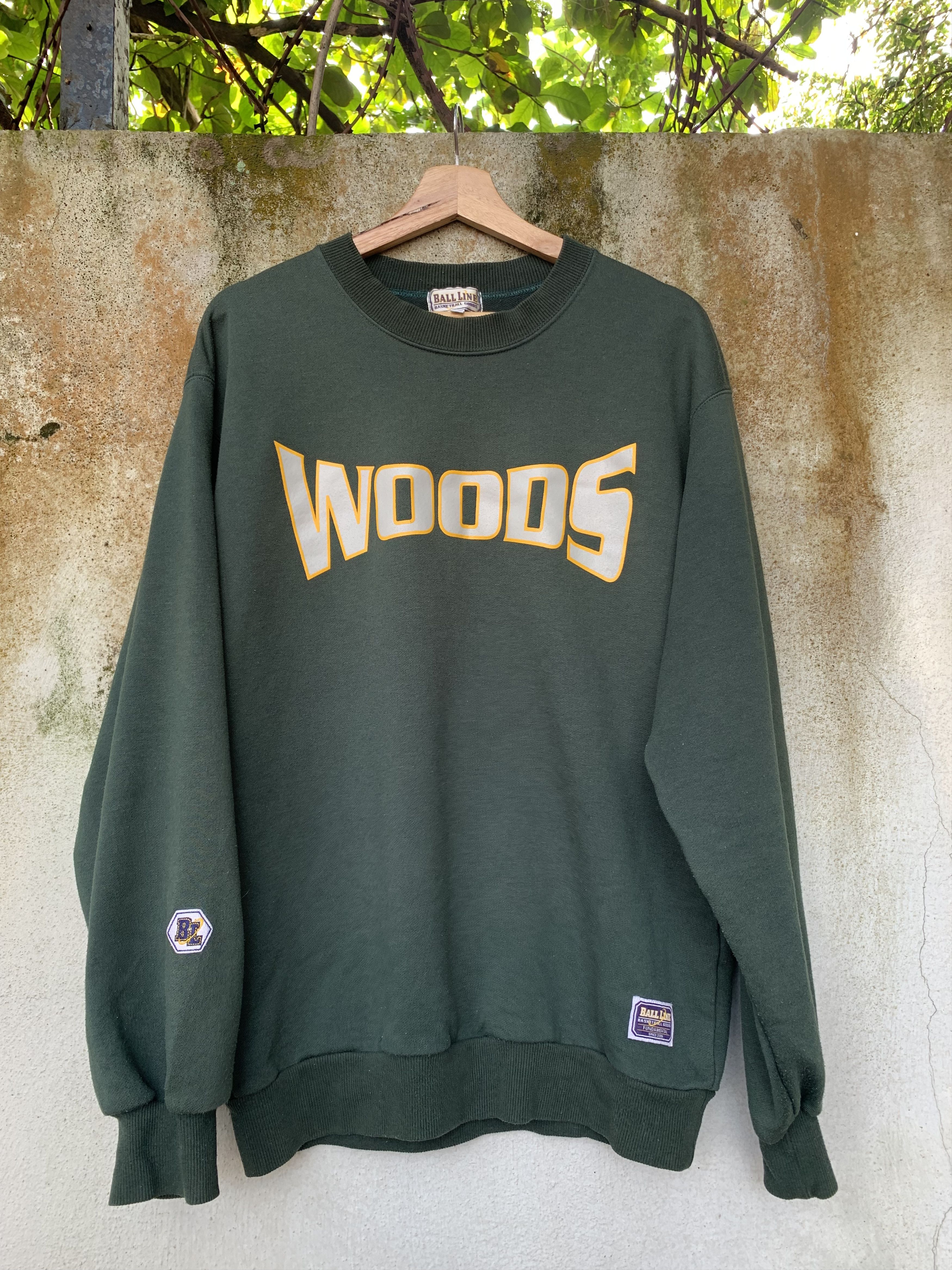 NBA × Vintage Vintage Woods Ball Line Basketball Goods Sweatshirt Size US L / EU 52-54 / 3 - 1 Thumbnail